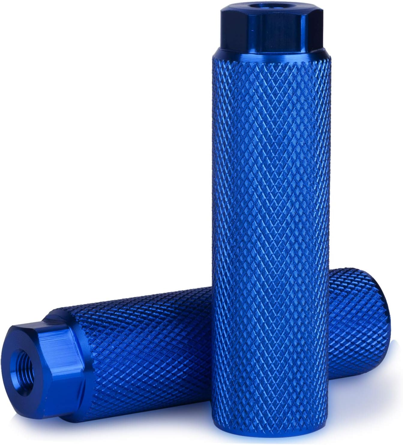 SMALLSTARIII Small Star Bike Pegs 2Pcs Aluminum Alloy Anti-Skid Lead Foot Bicycle Pegs 3/8 Inch Axles