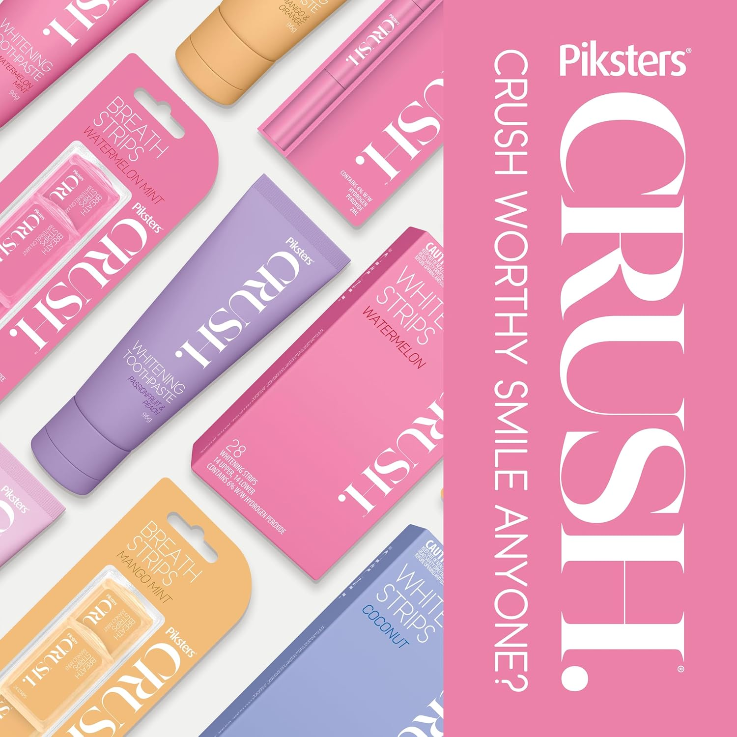 Piksters Crush Strawberry Flavor Whitening Toothpaste 96 G image number 2