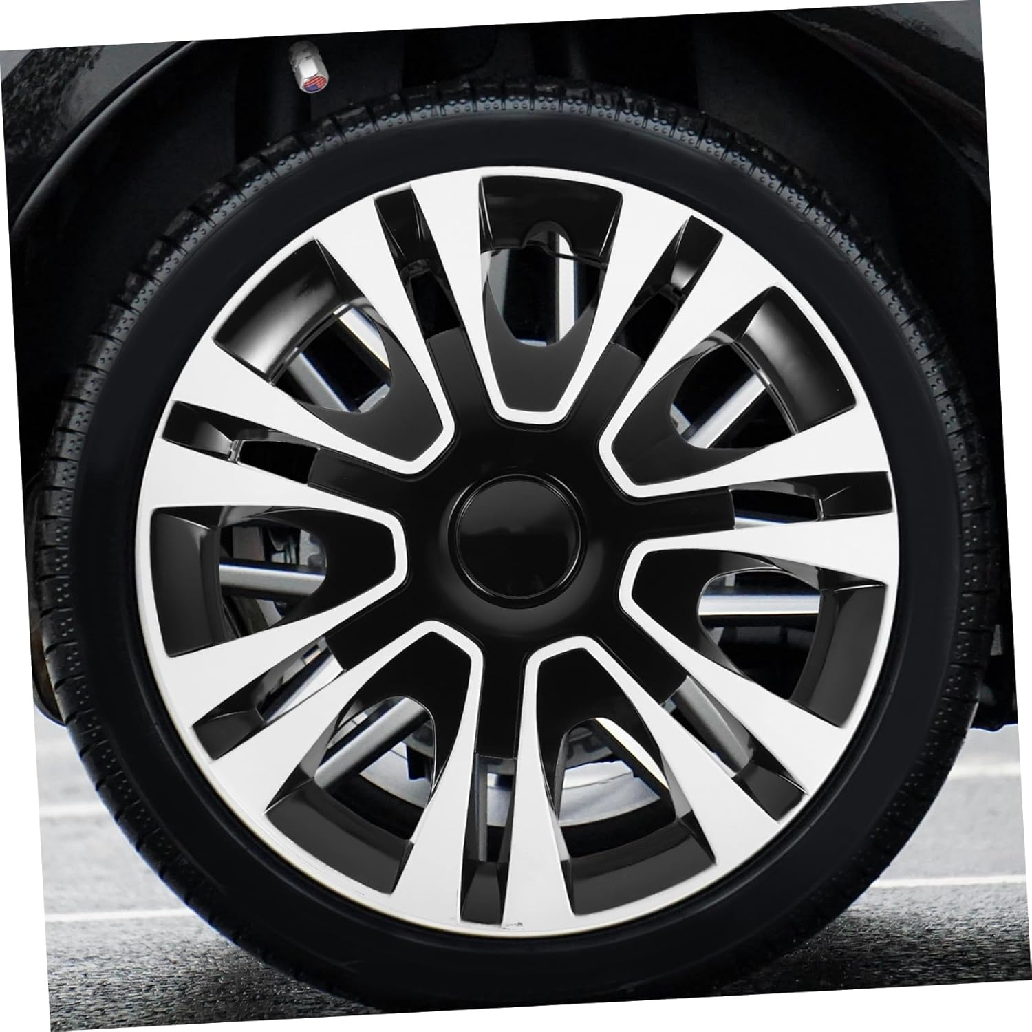 GRIRIW 1Piece Car Wheel Rim Cover Hubcap for Enhanced Vehicle Aesthetics Easy Installation Protector for Car Models White image number 3