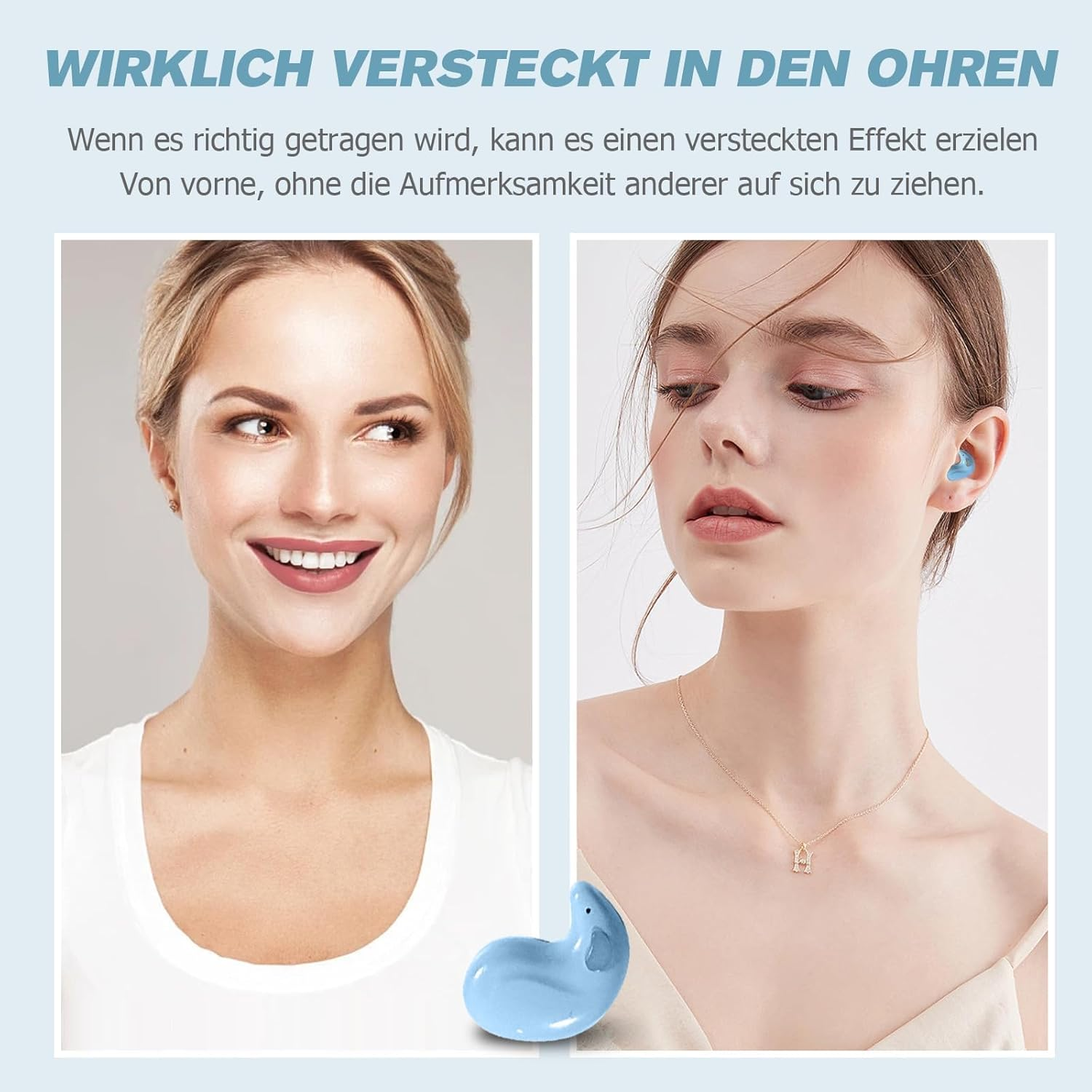 Xmenha Mini Invisible Smallest Headphones Bluetooth In-Ear Wireless Headphones Bluetooth In-Ear Headphones for Sleeping Wireless Sleep Earbuds Headphones for Small Ears Sleep Headphones Side Sleepers