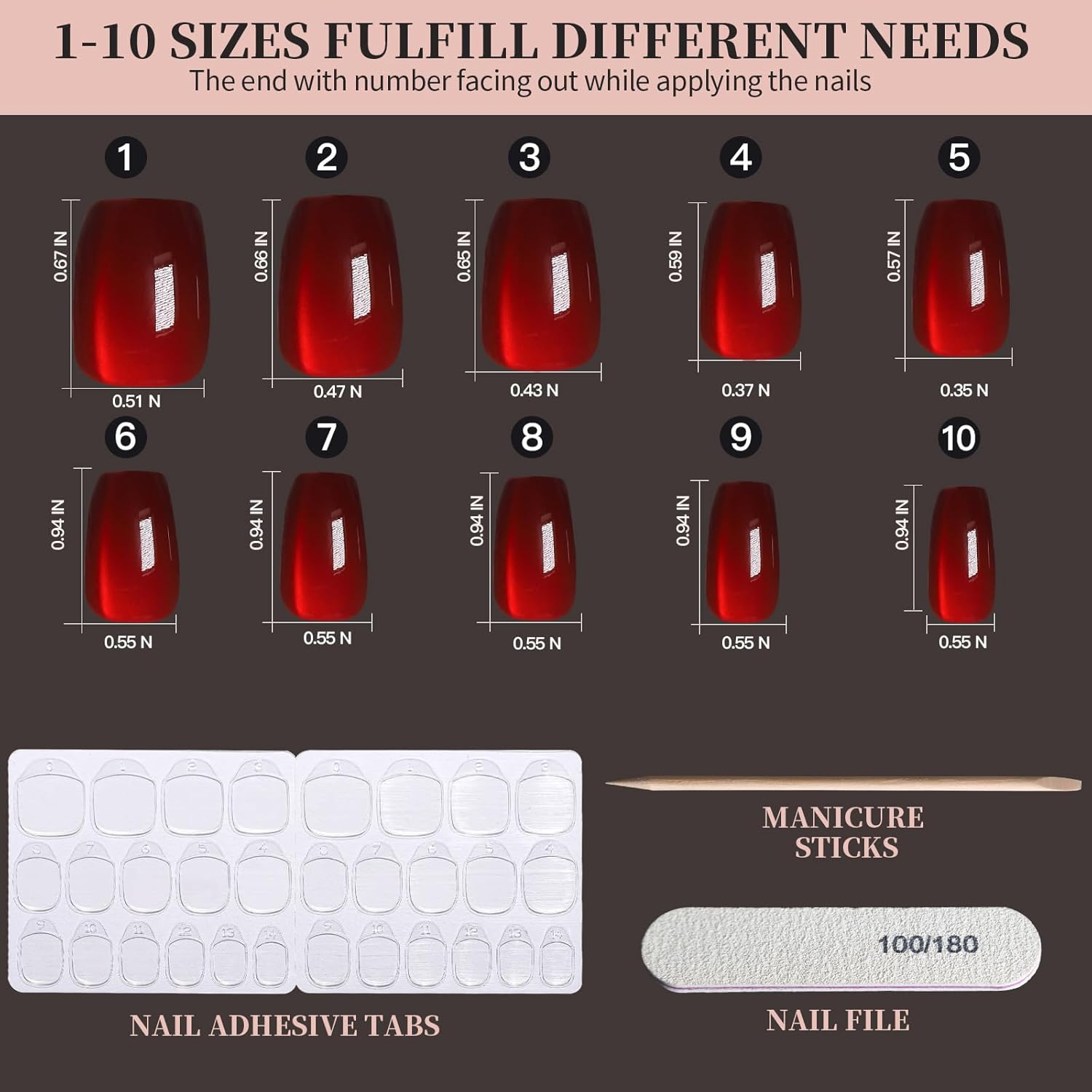 FANDAMEI Cat Eye Press on Nails Short Square, 6 Colors Natural Fake Nails Fine Diamond Shine, Glossy Ombre, Cat Eye Press on Nails for Women with Salon Quality