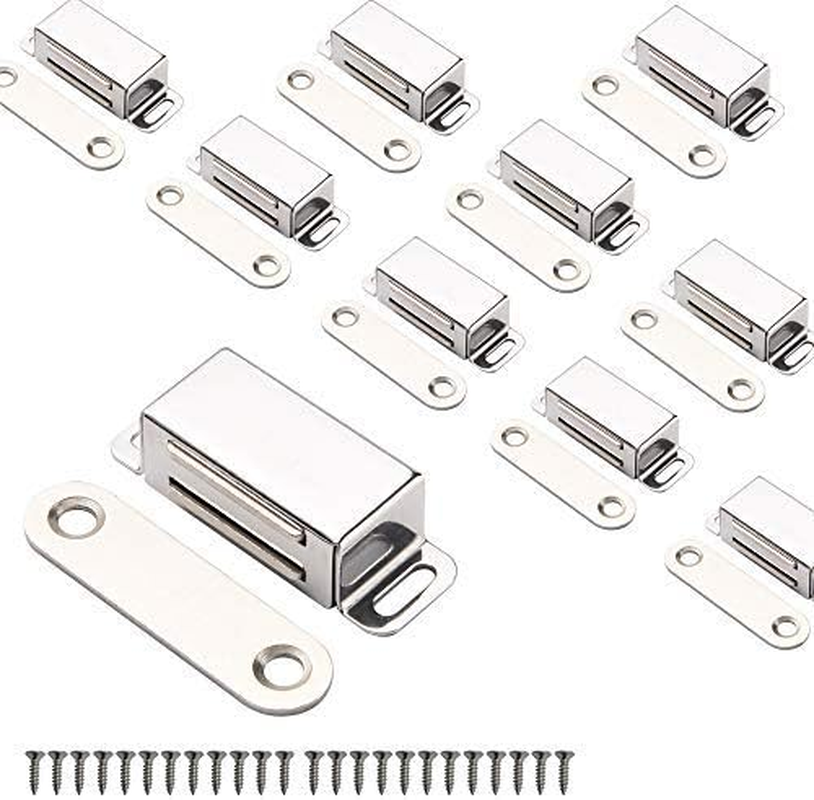 Moosike Cabinet Magnets Magnetic Door Catch Stainless Steel Door Magnet for Kitchen Bathroom Cupboard Wardrobe Closet Closures Cabinet Door Drawer Latch 20 Lbs(10Pack) image number 6