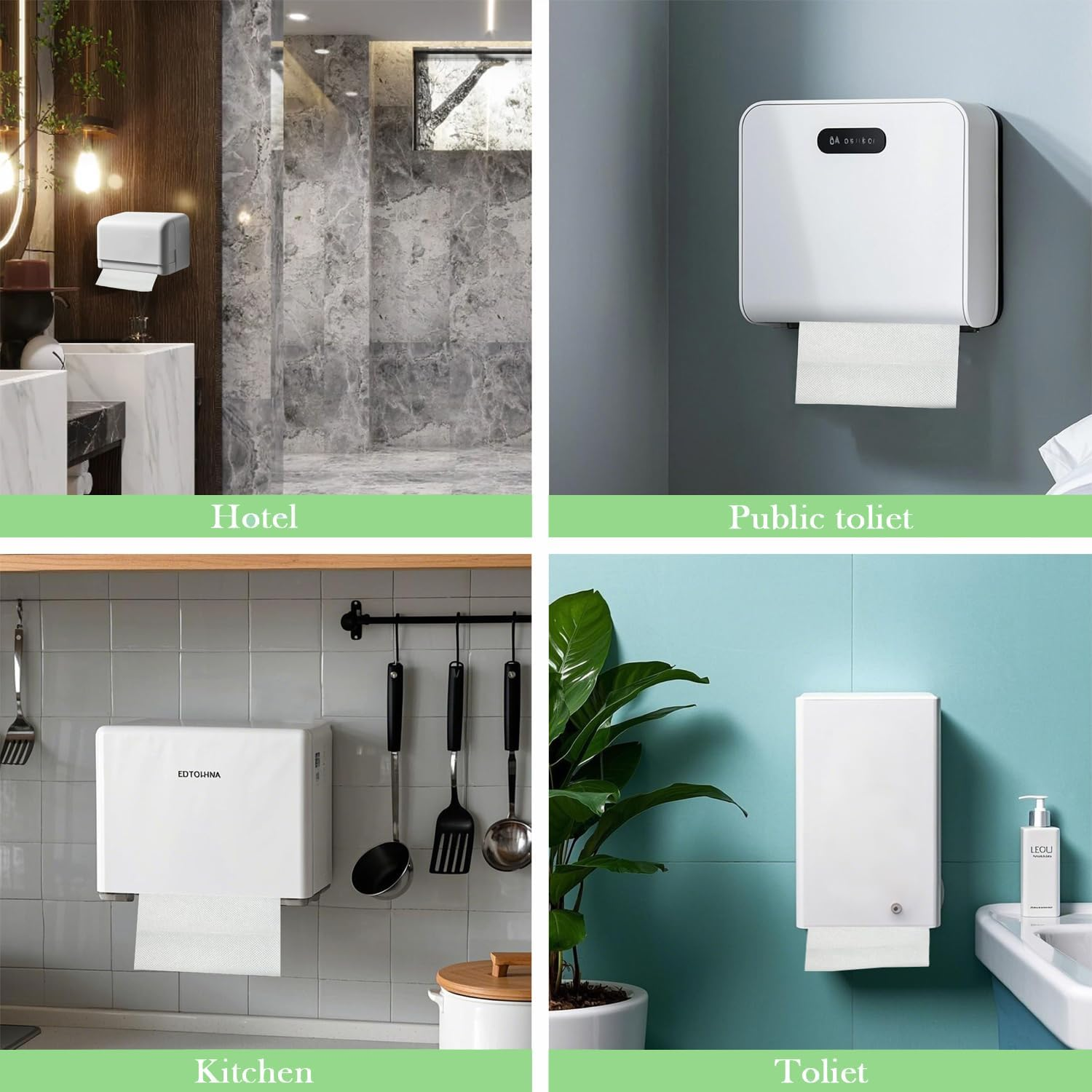 2 Ply Disposable Paper Hand Towel,Z Fold Strong White Soft Hand Towel 21&times;23Cm (1200 Total) image number 6