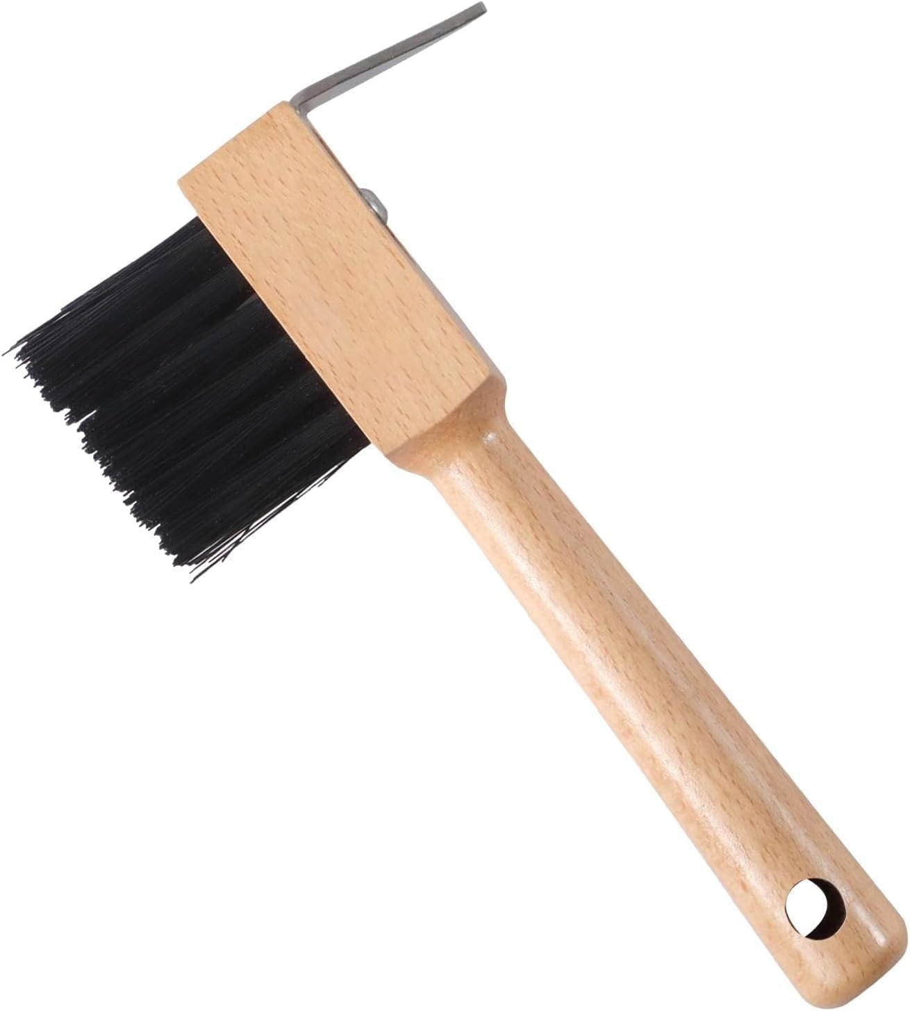 Hoof Pick - Equestrian Cleaning Tool, Hoof Care Picks for | Rubber Hoof Pick with Brush, Heavy Duty Metal Hoof Scraper, Robust and Textured Horse Grooming Kit For image number 1