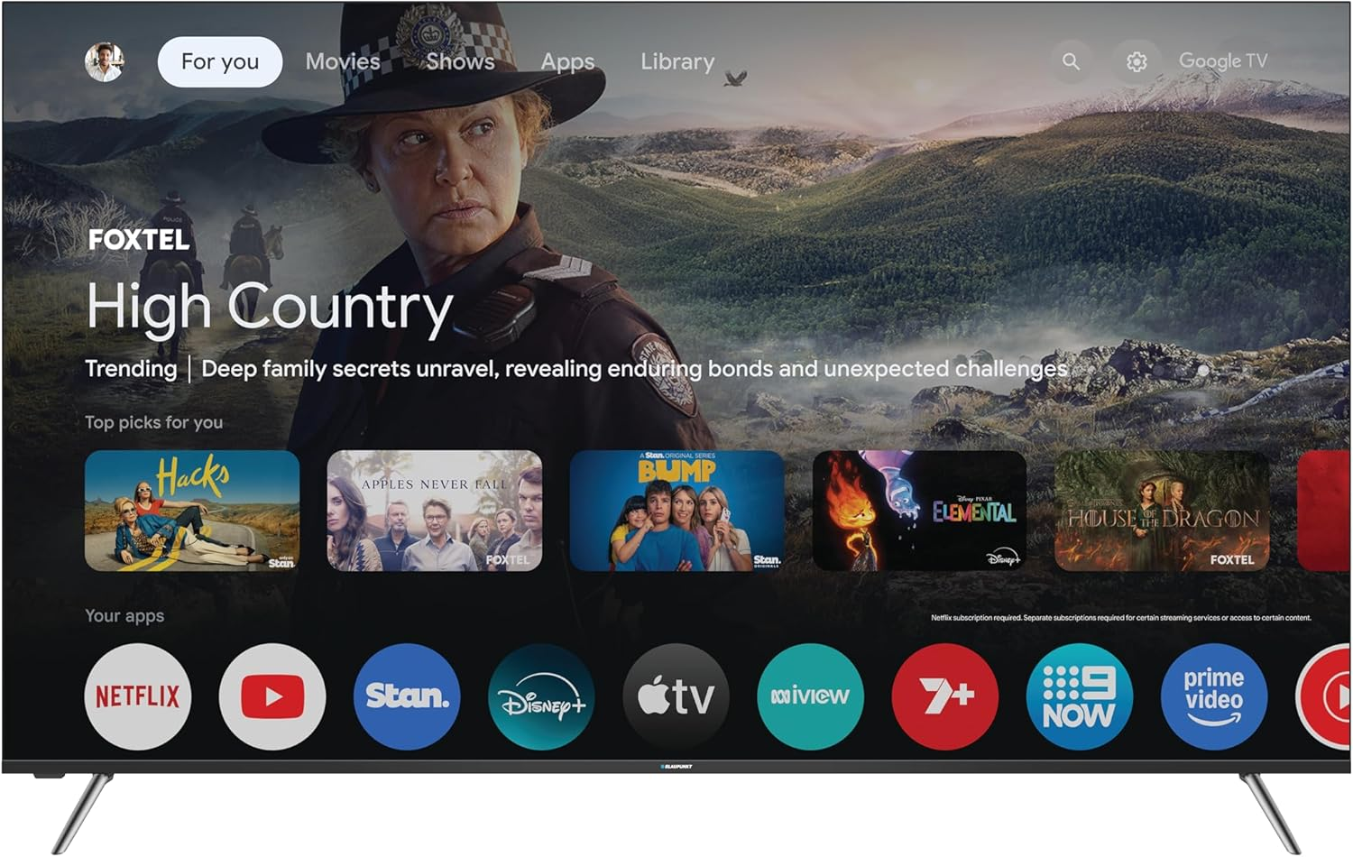 Blaupunkt 55-Inch Miniled 4K Ultra HD Smart TV image number 4