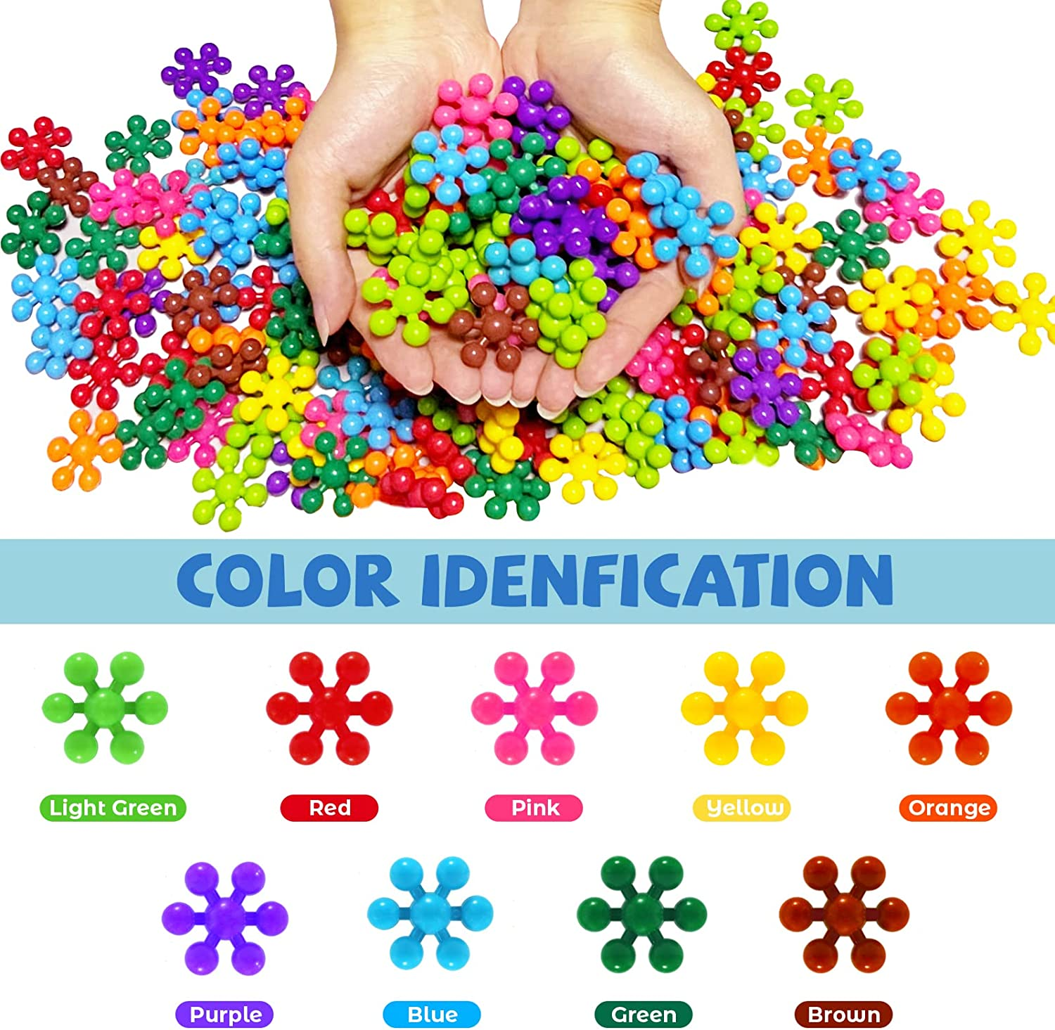 300 Pieces Building Block, Toys Building Sets with Storage Box,Interlocking Solid Plastic for Kindergarten Preschool Kids,Stem Toys for 3,4,5,6,7,8 Year Old Girls Boys image number 4