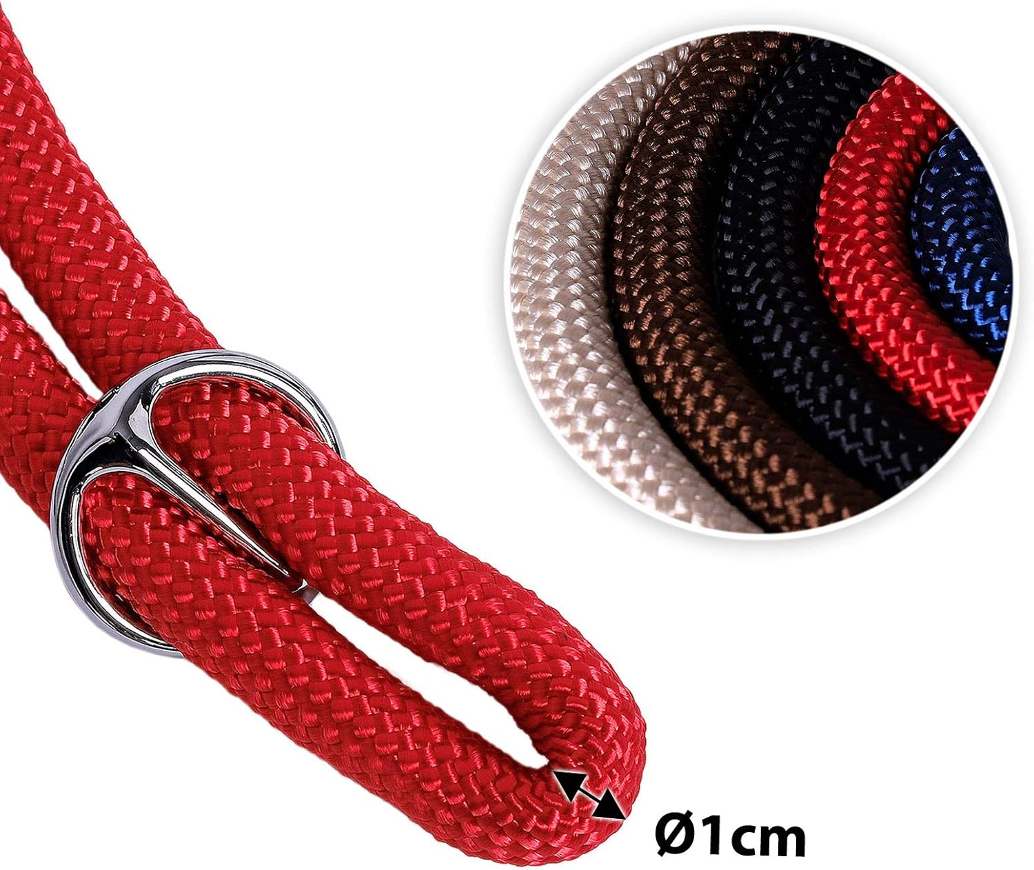 Dibea Retriever Dog Collar Dressage Collar Length 45 Cm Diameter 1 Cm Red image number 1