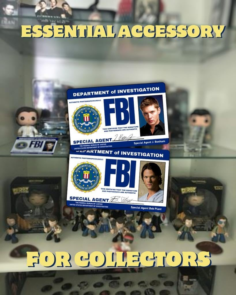 Pack of Supernatural Sam & Dean'S FBI License/Fake ID License/Double Sided/Great Complement for Costumes/Professional Quality: Funny Car Accesories/Funny Things image number 5