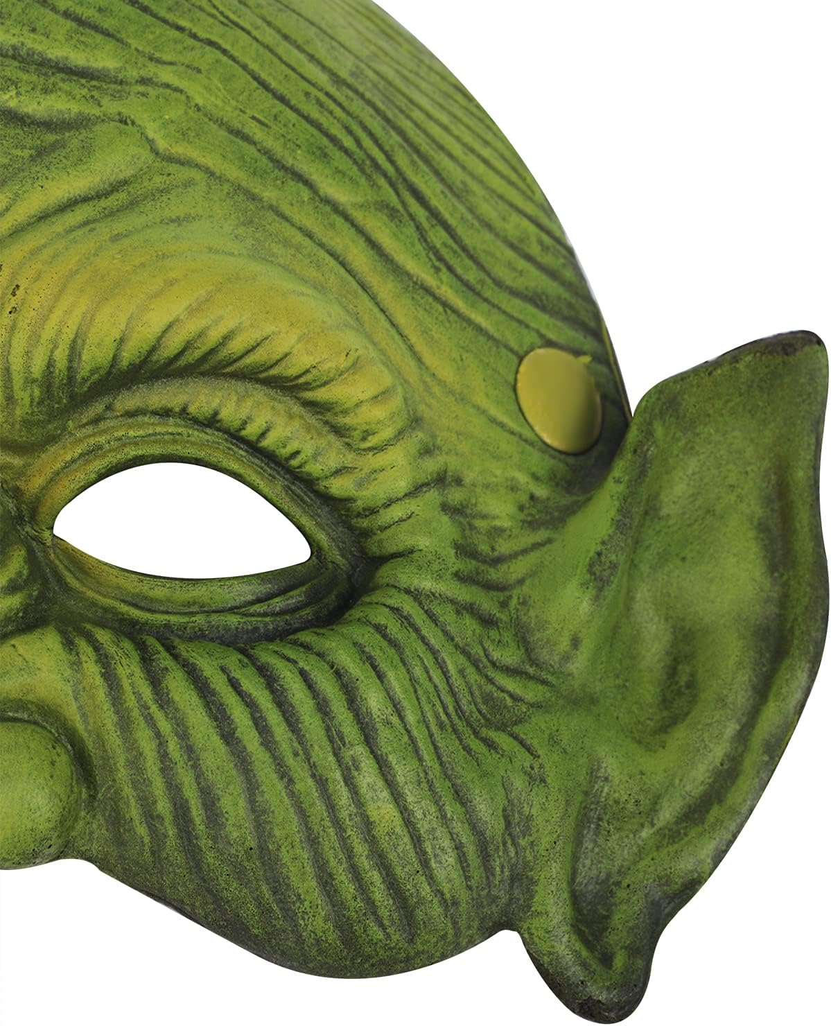 TINAYAUE Scary Witch Mask with Elastic Band Green Face Goblin Elf Ears Cosplay Fancy Costume Mask Horror Halloween Masks Carnival Dress up Themed Party Prank Stage Props image number 6