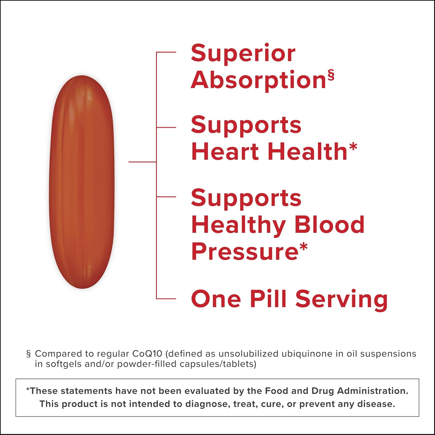 Qunol Mega Ubiquinol 100Mg Coq10, Superior Absorption, Patented Water and Fat Soluble Natural Supplement Form of Coenzyme Q10, Antioxidant for Heart Health, 100 Count Softgels. image number 5