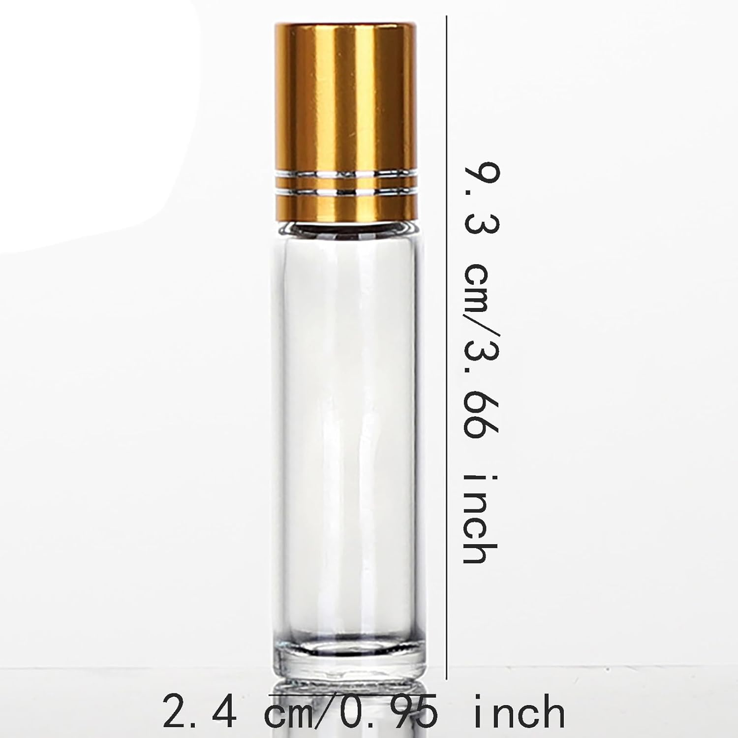 3 Pcs 15Ml Glass Roller Bottles with Stainless Steel Roller Ball Applicator Perfume Rollerball Container Essential Oil Roll on Bottle image number 1