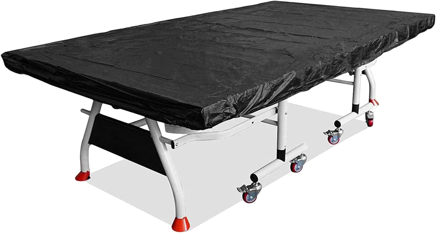 Mingzhe Table Tennis Cover Ox Cloth Waterproof Ping Pong Table Cover with Drawstring Full Protection Dust-Proof Table Cover for Indoor or Outdoor Patio Protective Cover