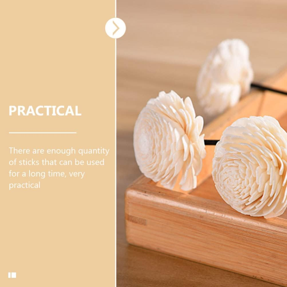 Yardwe 8Pcs Simulated Aromatherapy Flowers Rattan Household Diffuser Flower Replaceable Aroma Sticks Essential Oil Diffusers Dried Home Adornments image number 5