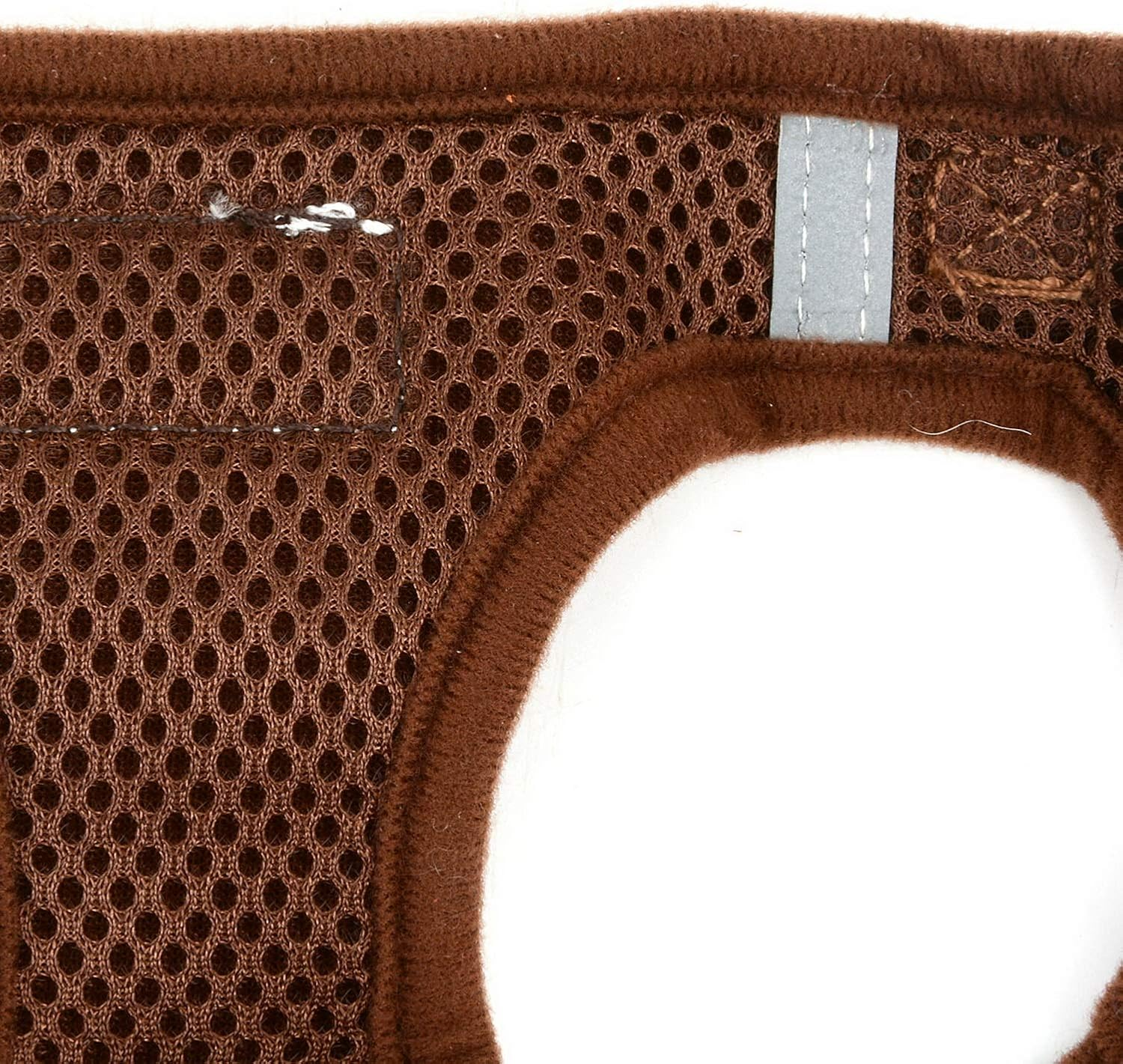 ZUNEA Small Dog Harness and Lead Sets No Pull Adjustable Reflective Step-In Soft Mesh Corduroy Vest Harnesses for Boy Girl Pet Dogs Puppy Chihuahua Cats Brown M image number 2