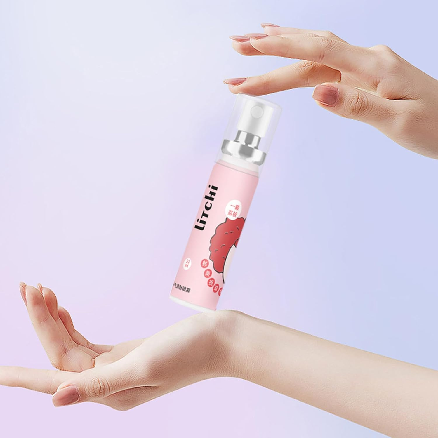 Fresh Mouth Remove Bad Odor Mini Spray, Peach Lychee Grapes Oranges Watermelon Fruit Scent No Alcohol Mouth Spray 5Pcs image number 5