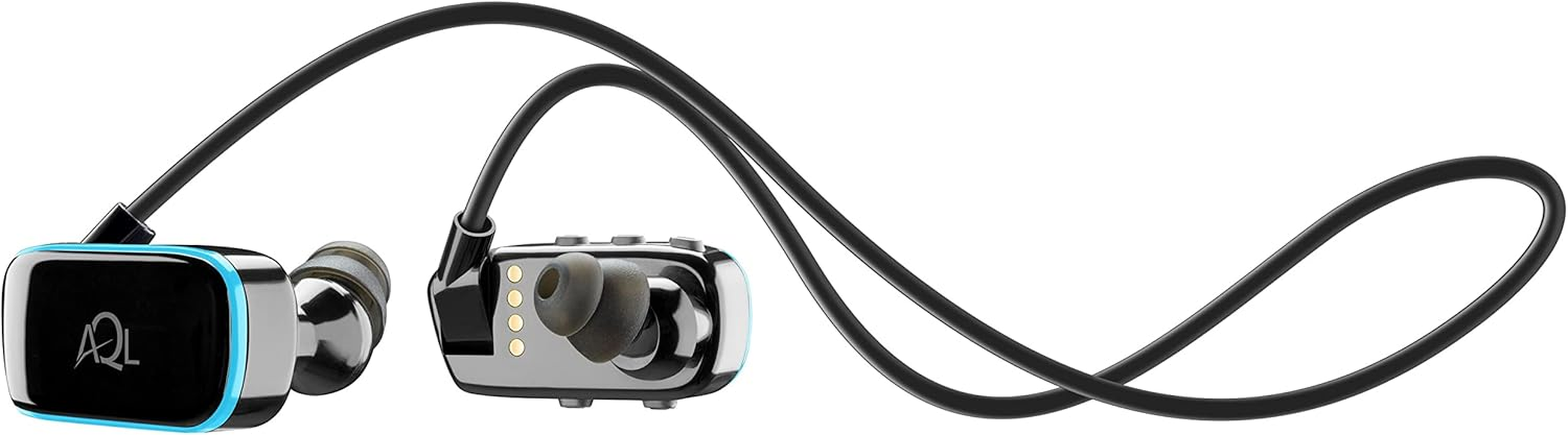 AQL Sport Thorpedo | Bluetooth Headphones | Bluetooth Sports Headphones | Waterproof up to 2 Meters - 4GB Memory - 200Mah Battery, 8 Hours Runtime - 2 Hours Charging Time - Black image number 4