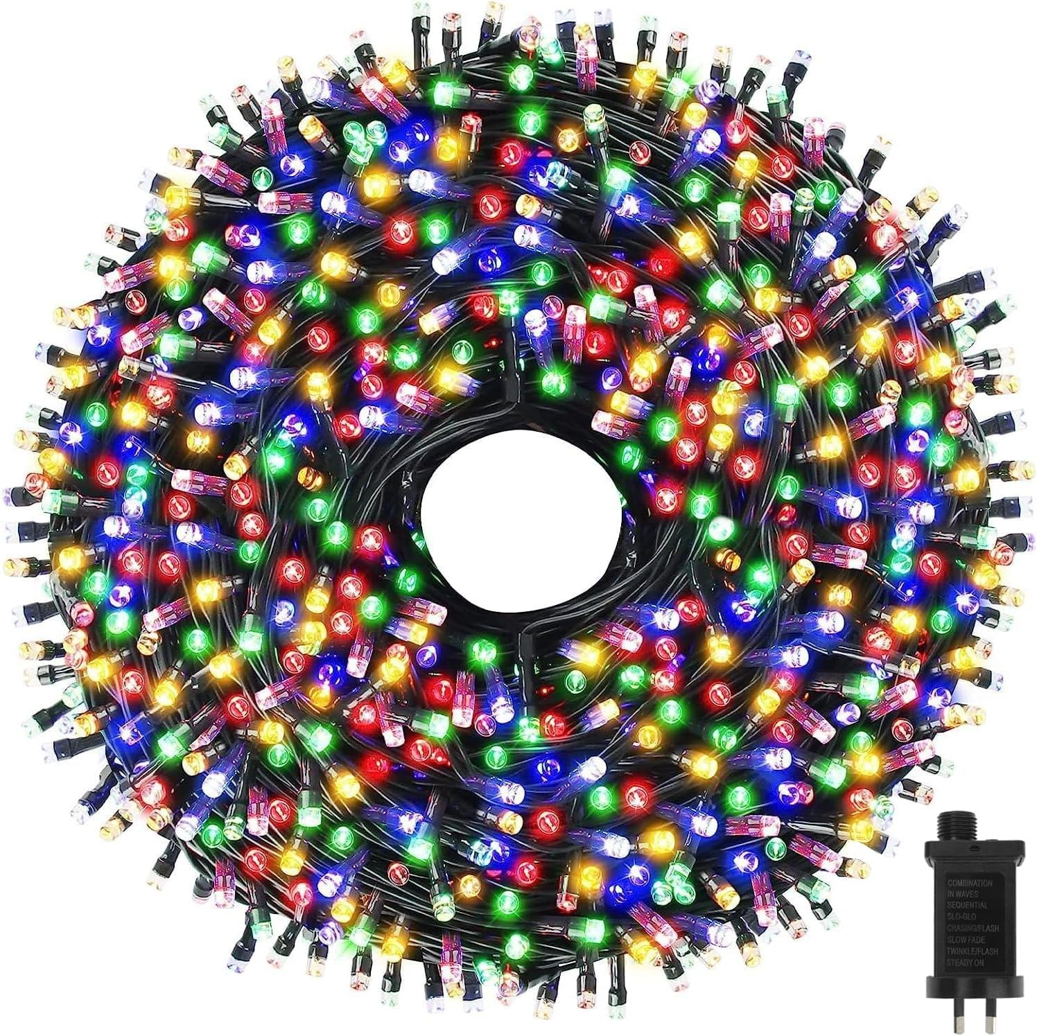 Christmas Lights 30M 300Led,Waterproof Christmas String Lights with 8 Modes Dimmable,Multi Colour LED Fairy Lights for Xmas Holiday Party Wedding,Halloween Decor Outdoor image number 5