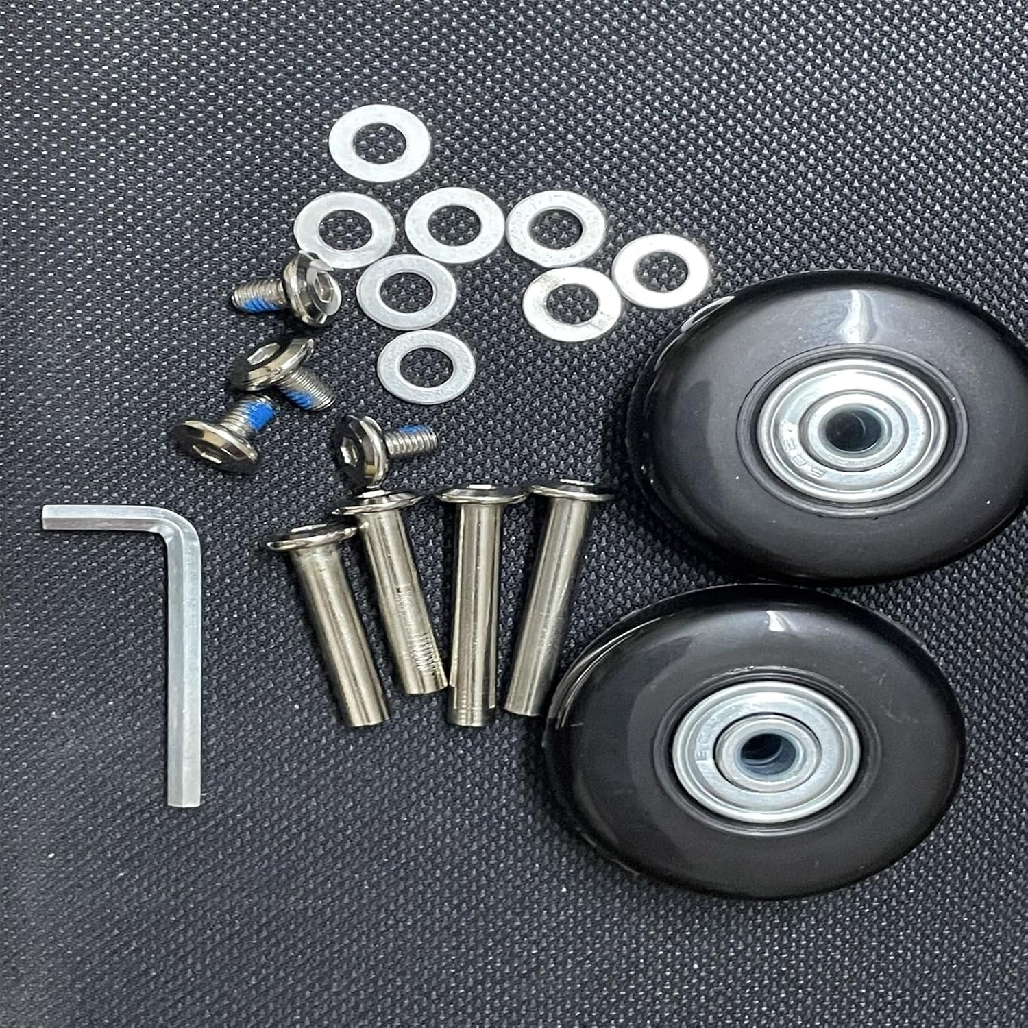 Luggage Suitcase Replacement Wheels Wheel, Suitcase Wheels Replacement Wheels - Mute Trolley Case Wheels, Luggage Replacement Wheels for Shopping Trolleys and Luggage, 2 Pieces 54 Mm X 18 Mm, Siehe image number 6