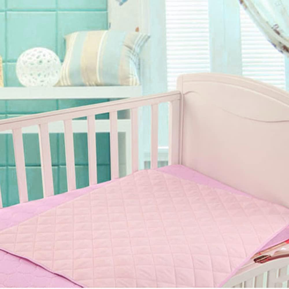 1Pc Nappy Urine Mat Diaper Waterproof Bedding Cover Change Kids Baby Infant Pad Pink 70X120Cm - 1Pc* Pink 50X70Cm image number 3