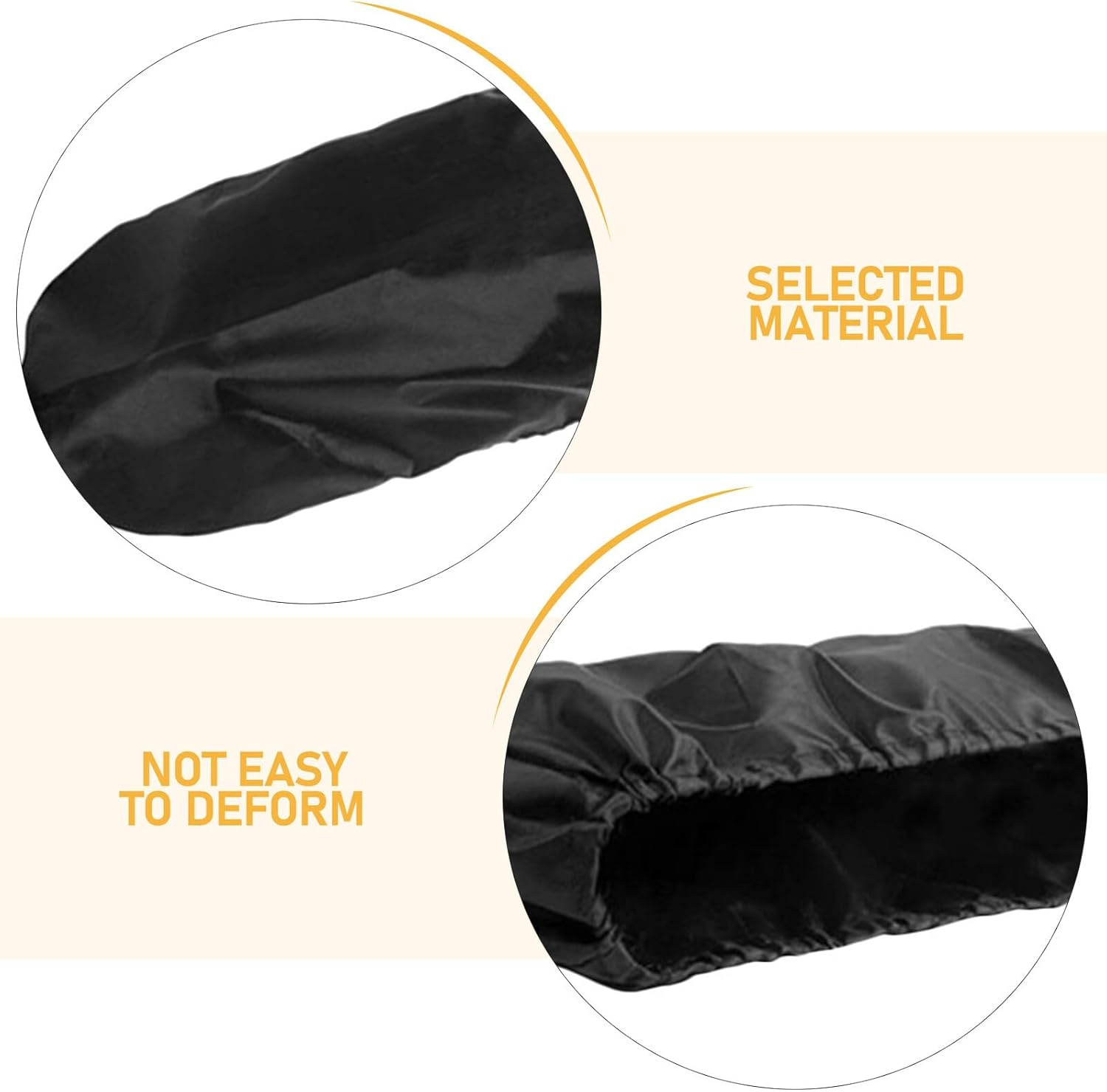 TIDTALEO Oxford Patio Heater Cover Compact Portable Outdoor Heater Protector with Elastic Drawstring for Wind and Rain Resistance Black image number 3