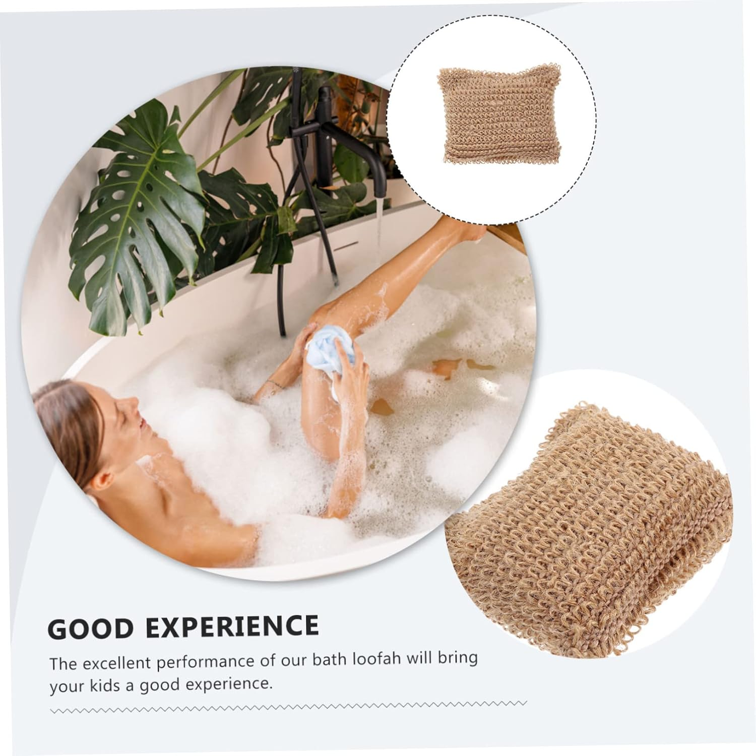 Vaguelly Jute Bath Ball Loofah Sponge Exfoliating Body Scrubber for Women Bulk Pack image number 6