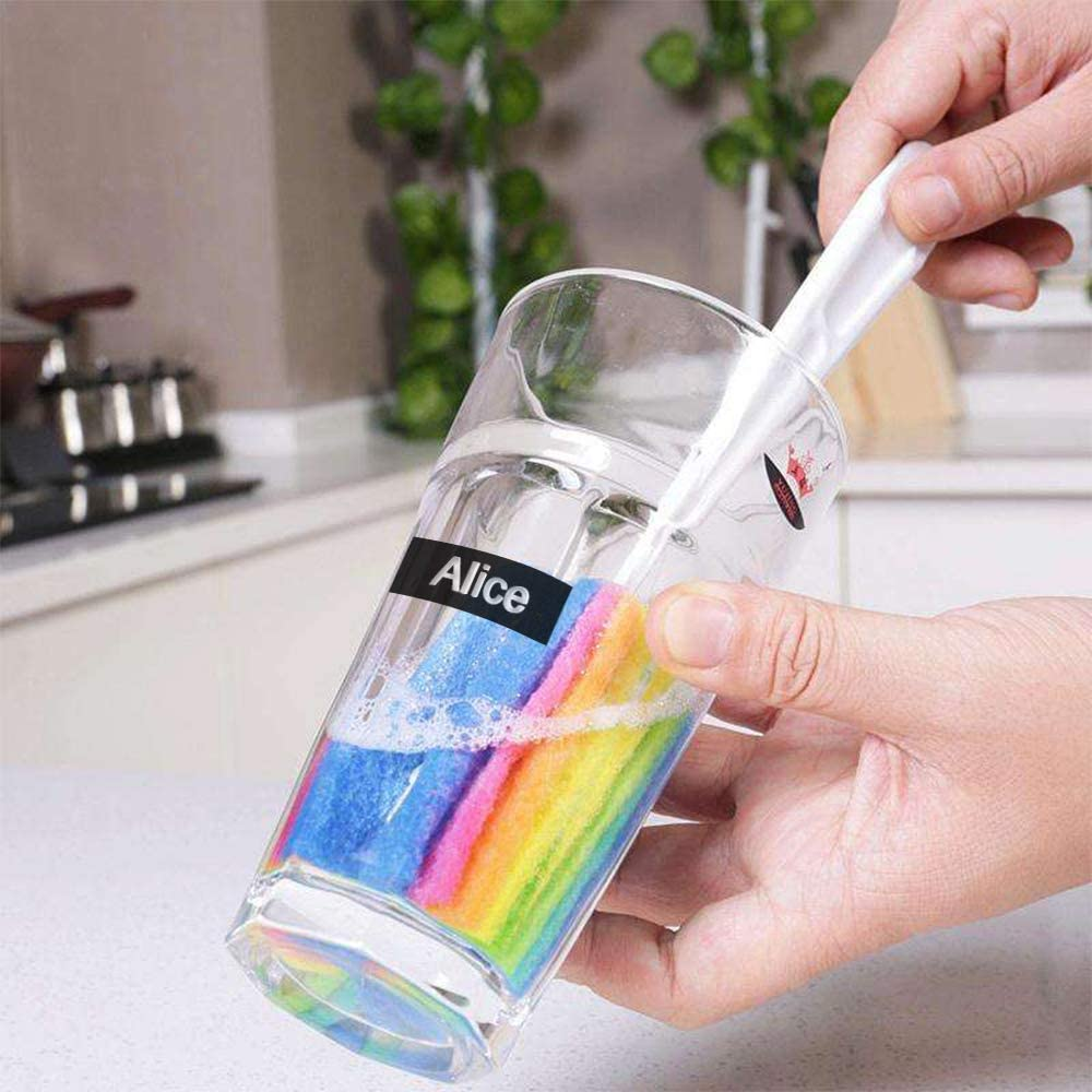 Embossing Label Tape Compatible with Dymo Label Maker,3/8 Inch 3D Plastic Labels for Dymo Organizer Xpress 12965 DYM 12966 Office Mate II (White on Black)