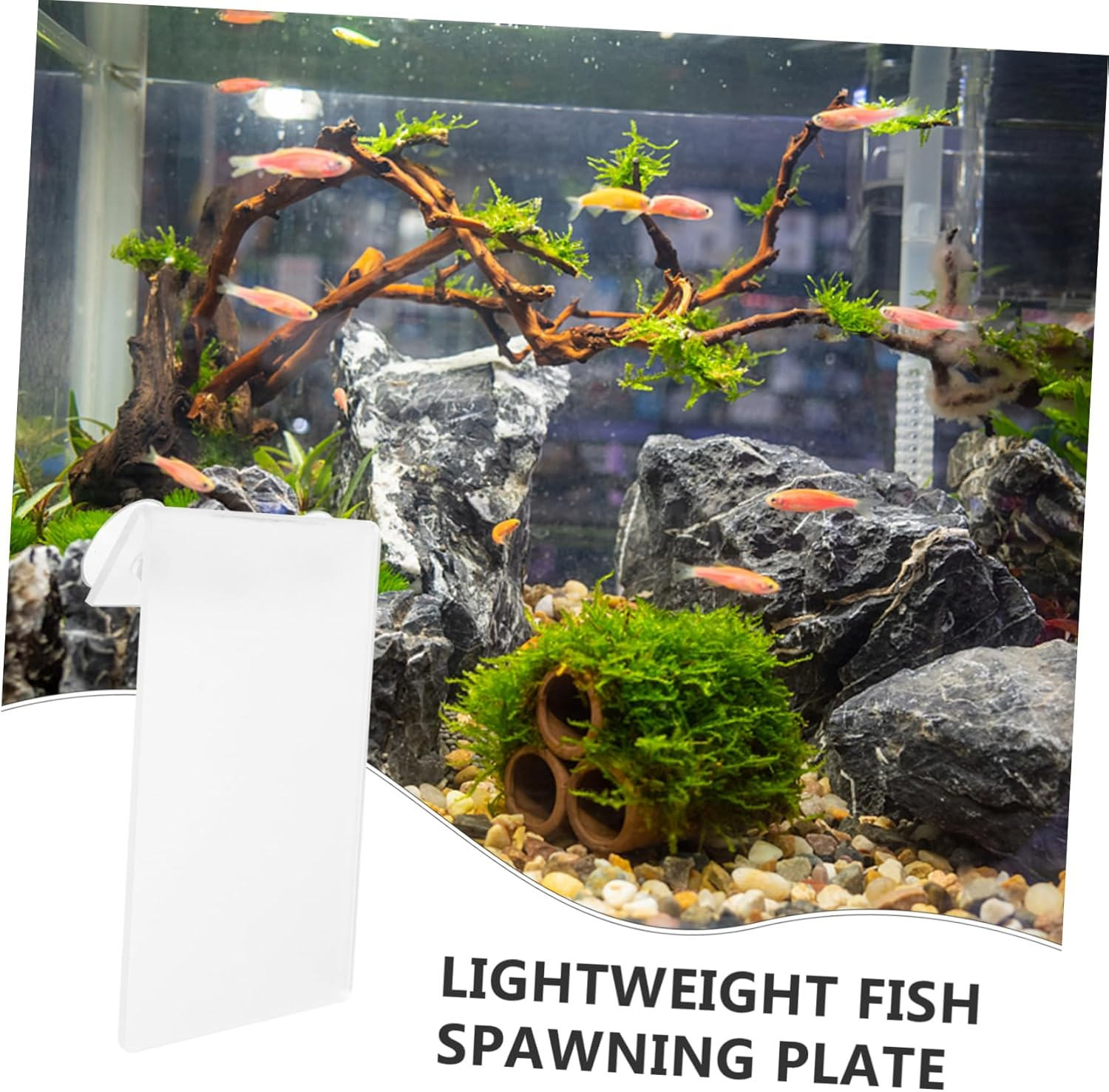 Yardwe Fish Breeding Safety Plate Aquarium Spawning Box Lightweight Acrylic Breeding Tank for Fish Tank Aquatic Pets image number 1