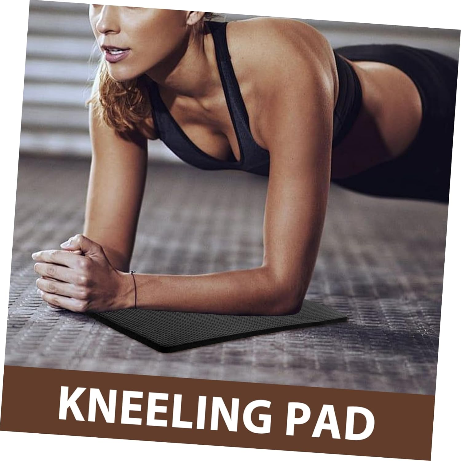 2Pcs Garden Kneeling Pads Cushion for Gardening and Yoga, Mini Portable Waterproof Knee Pads with Thickened Foam Support, Black Protective Mats for Outdoor Lawn Care image number 5