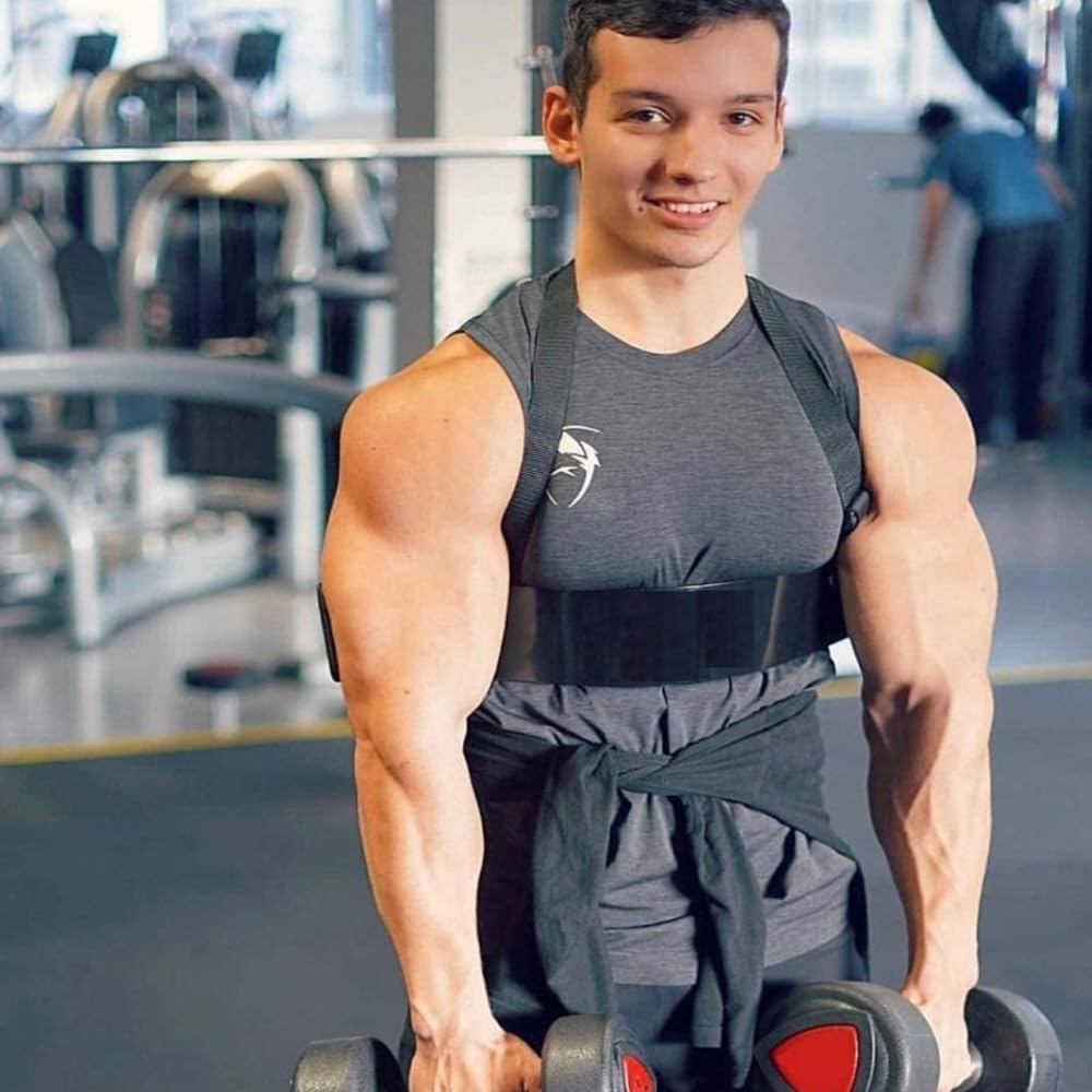 Adjustable Arm Blaster for Biceps & Triceps - Enhanced Curl Bar Support Isolator for Weightlifting, Bodybuilding, and Muscle Building - Perfect for Dumbbells & Barbells, Arm Weights Strength Workout image number 6