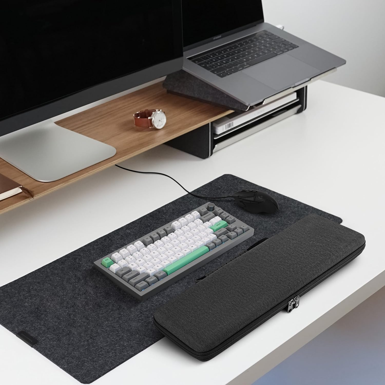 Geekria 75% Keyboard Case, Hard Shell Travel Carrying Bag for 84-Key Keyboard, Compatible with Keychron K2 Version 2/ K2/ Q1/ V1, ASUS ROG Azoth 75%, Aula F75 Pro, Redragon K673 PRO image number 4