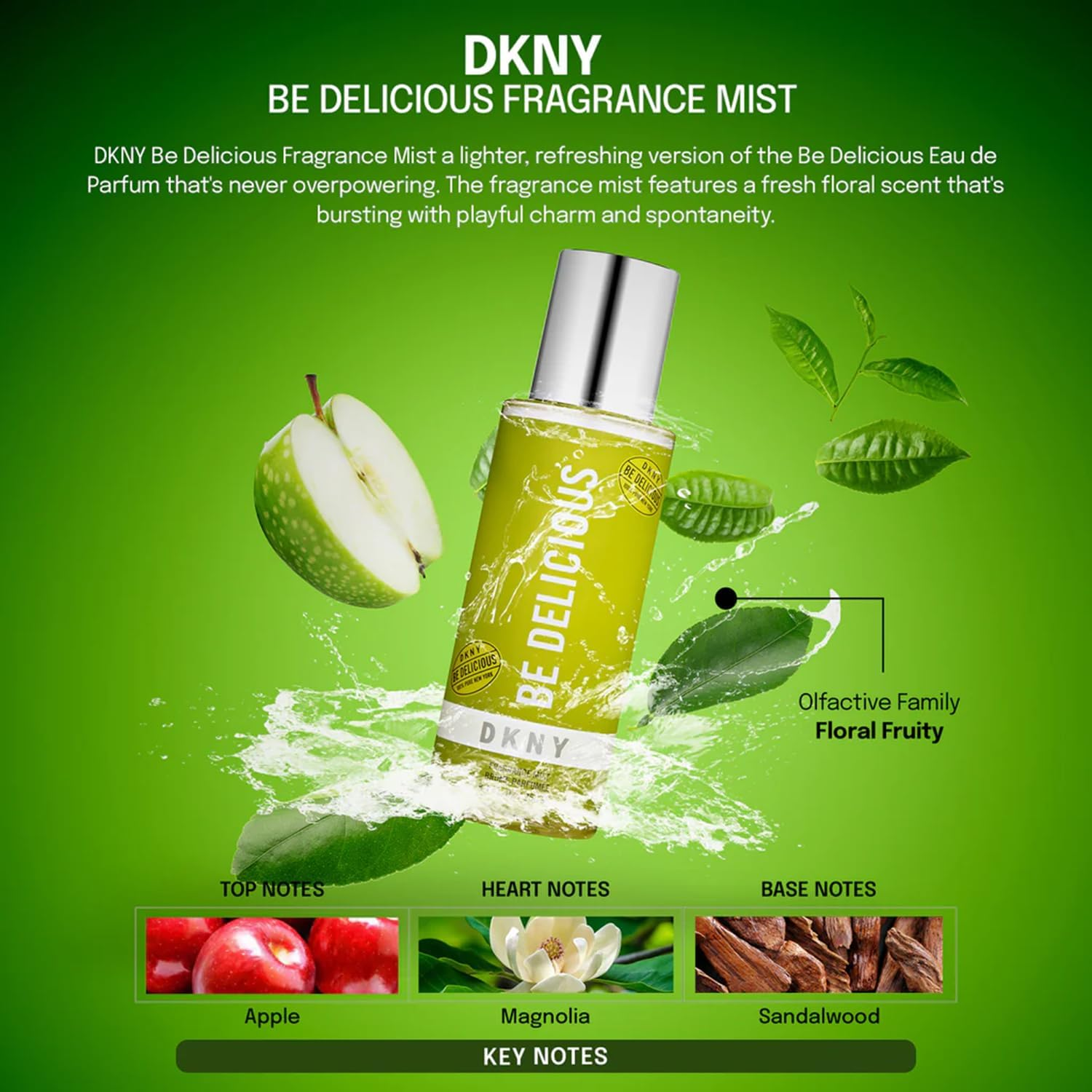 DKNY Be Delicious Fragrance Mist for Women 250 Ml