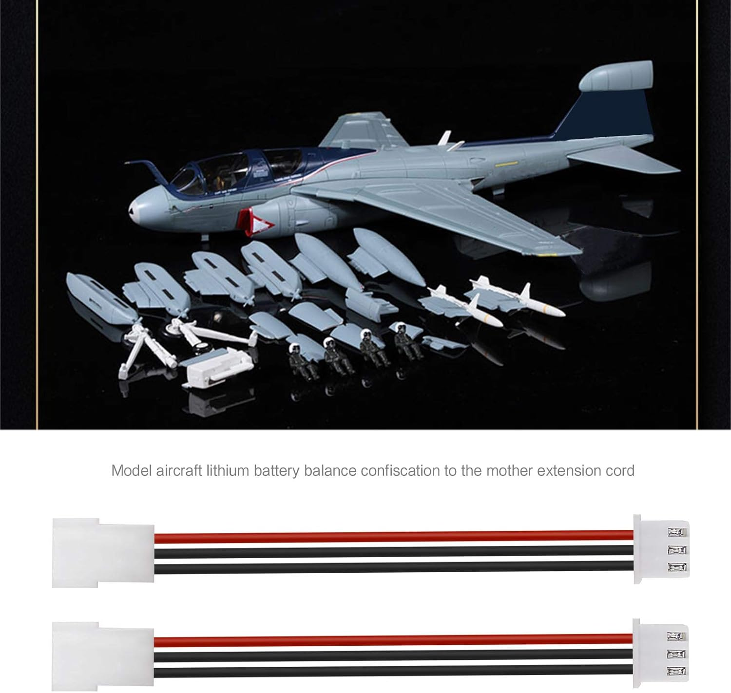 Emsea 5X 2S LIPO Battery Balance Charging Extension Cables JST-XH 2.54Mm Male Female Connector 22AWG Wire for RC Drone Quadcopter image number 5