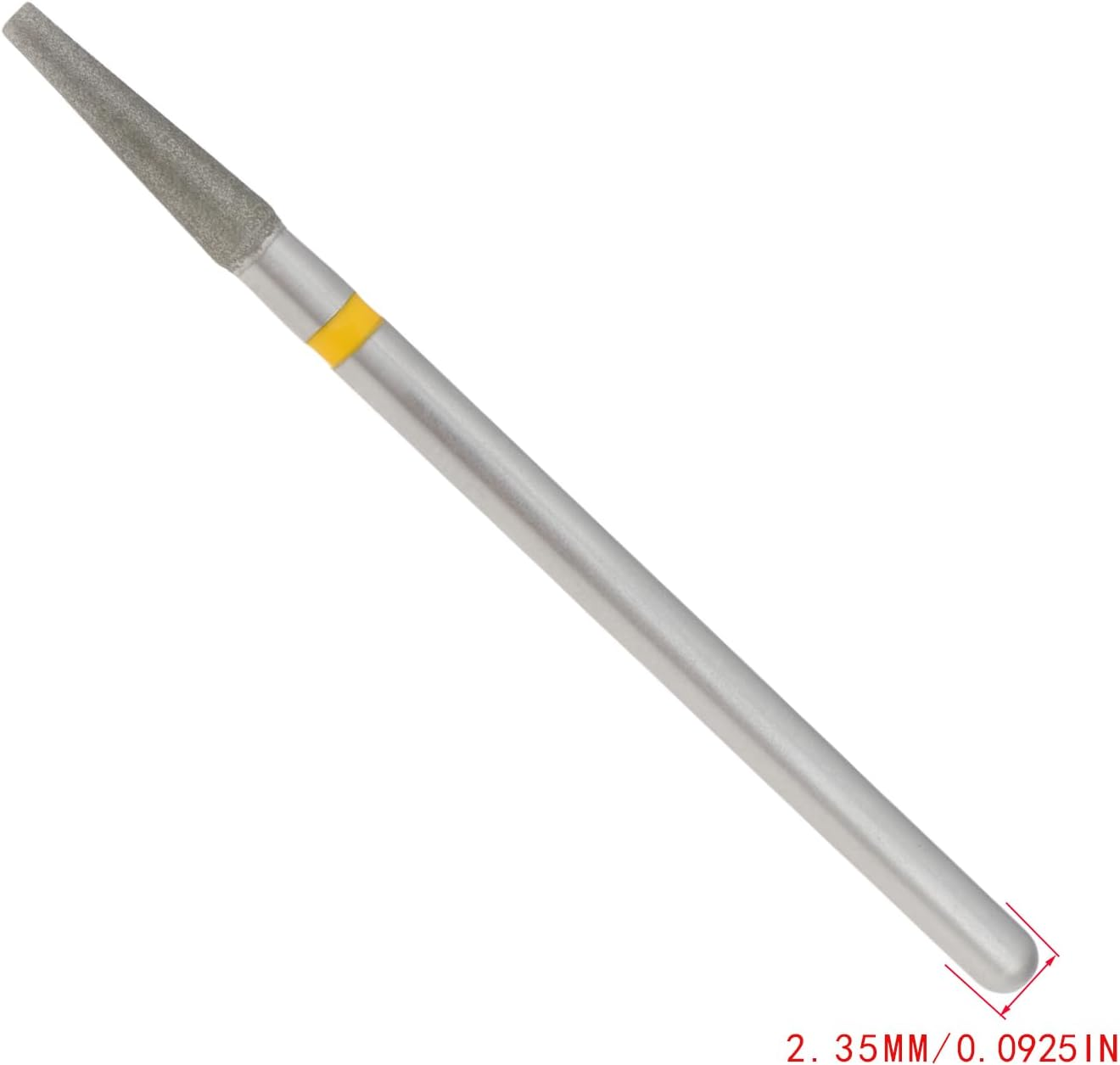 Create Idea 2Pcs Diamond Nail Drill Bits XF Grit 2.35Mm Shank for Electric Nail File Machine Pedicure image number 2