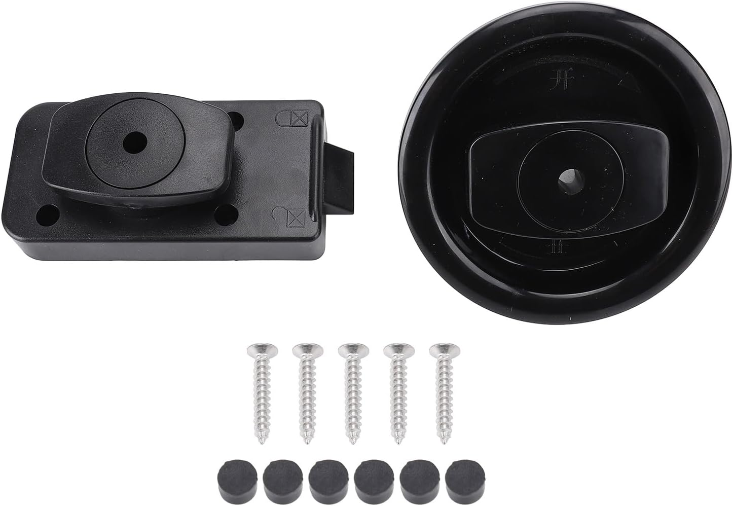 Boat Toilet Door Lock, and Wearproof RV Bathroom Door Latch, Sturdy and Unbreakable Motorhome Door Lock for Privacy with Mounting Accessories, Fits 18-35Mm Doors, Versatile image number 6