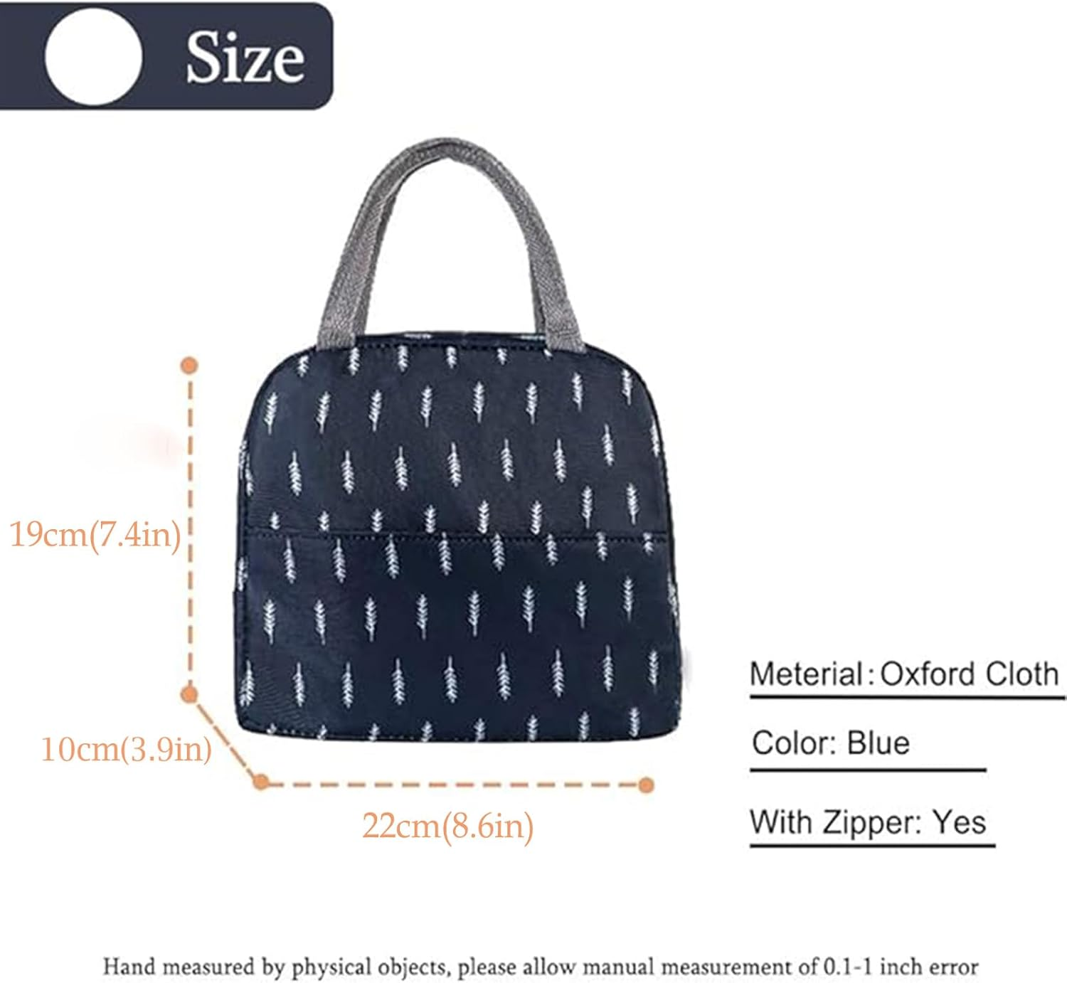 Insulated Lunch Bag Tote Bag for Women Wide Open Insulated Cooler Bag Water-Resistant Thermal Leak-Proof Lunch Organizer for Men Girls Children Outdoor Picnic Work (Plume) image number 1