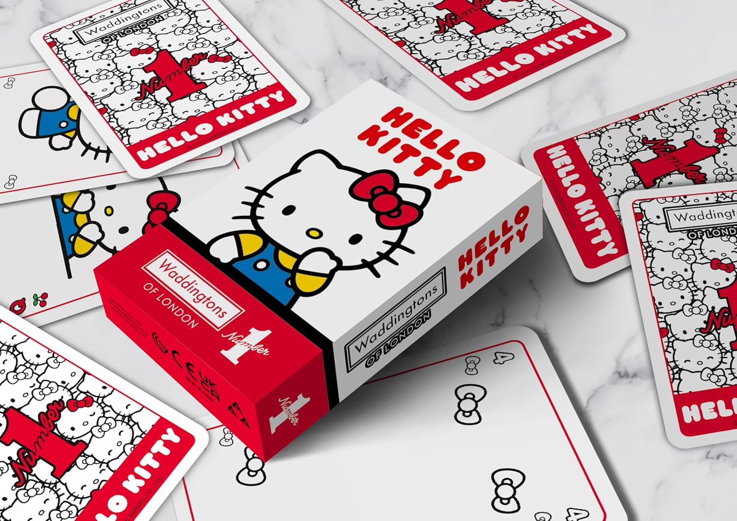 Waddington'S No. 1 Playing Cards Hello Kitty Playing Cards Edition - Waddingtons Number 1 Deck of Cards Suitable for Poker and Snap - Portable Deck for Kids & Adults Aged 6+ image number 6