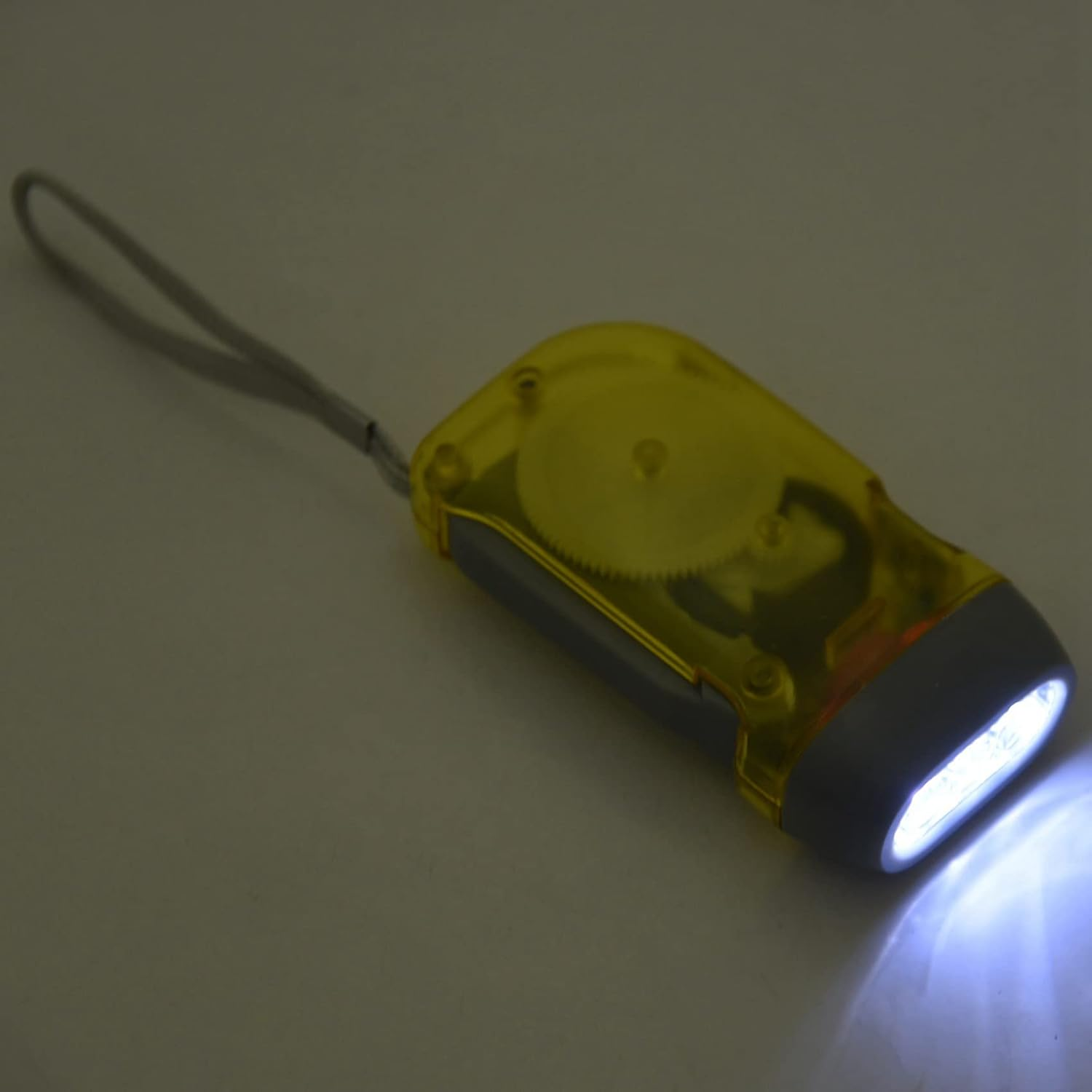 Mellisso 2X 3 LED Dynamo Wind up Flashlight Hand-Pressing Crank No Battery Torch image number 4