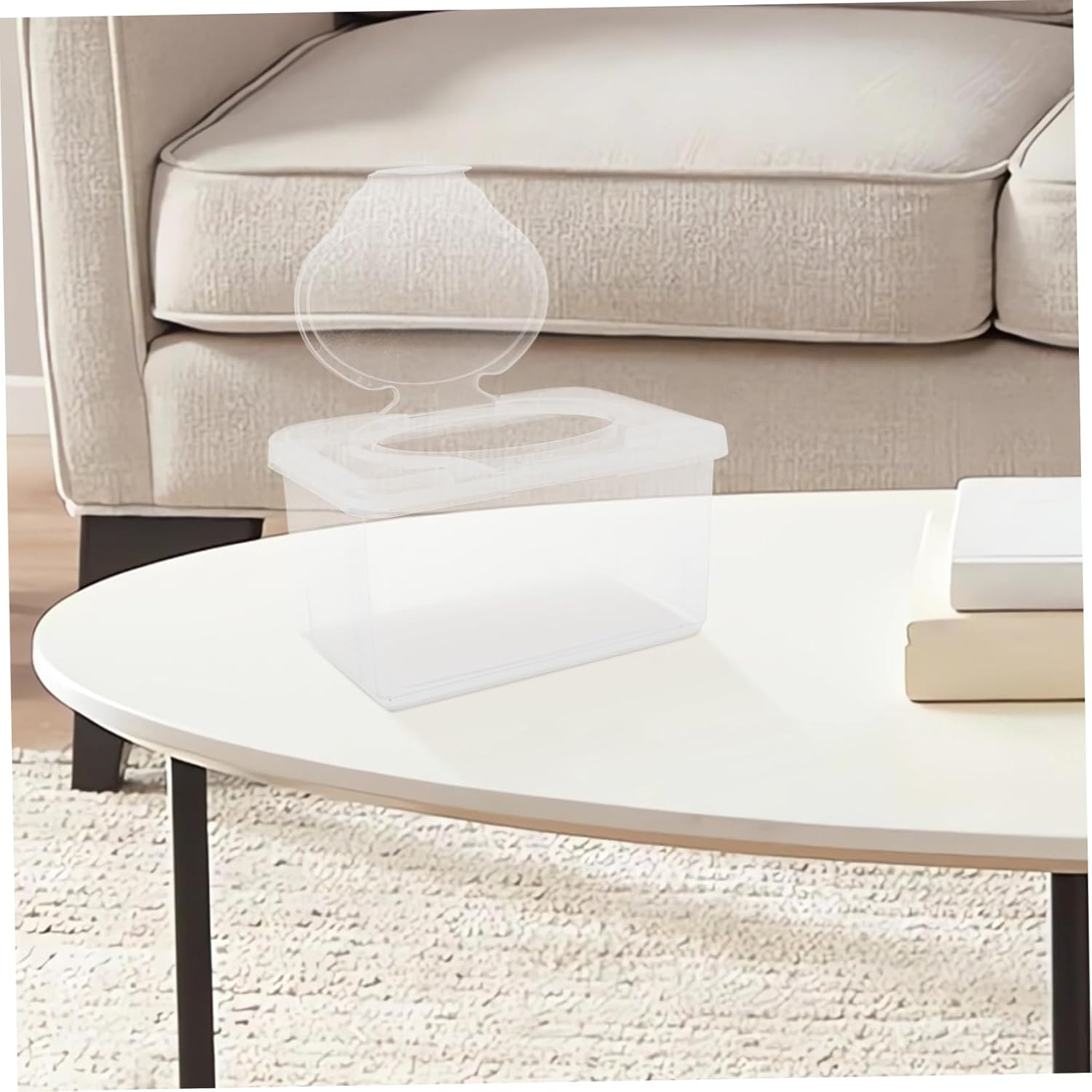 2Pcs Portable Wipes Holder Car Bathroom Dispenser Refillable Box Capacity Easy Access