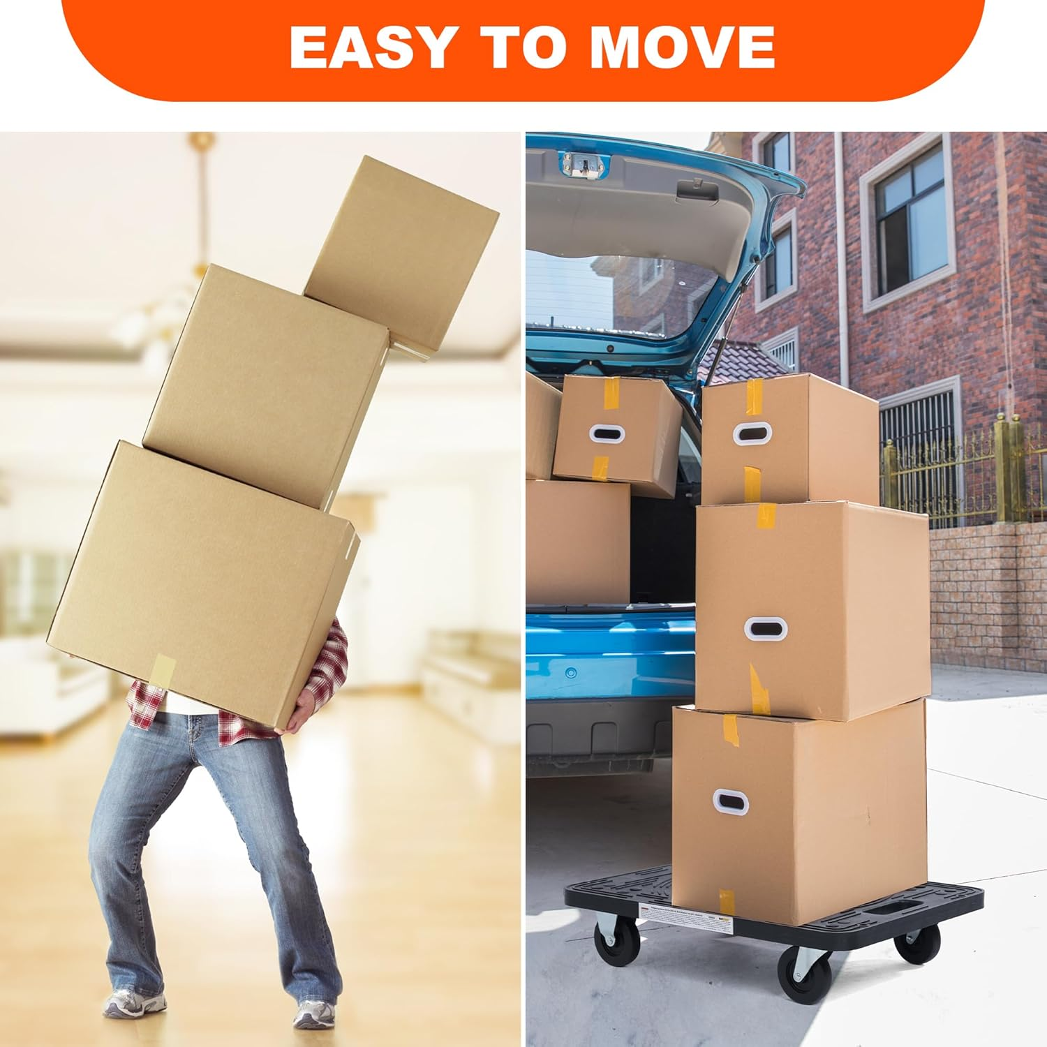 Maxworks 80854 Furniture Movers Dolly with Wheels - 200 Lb. Capacity image number 4