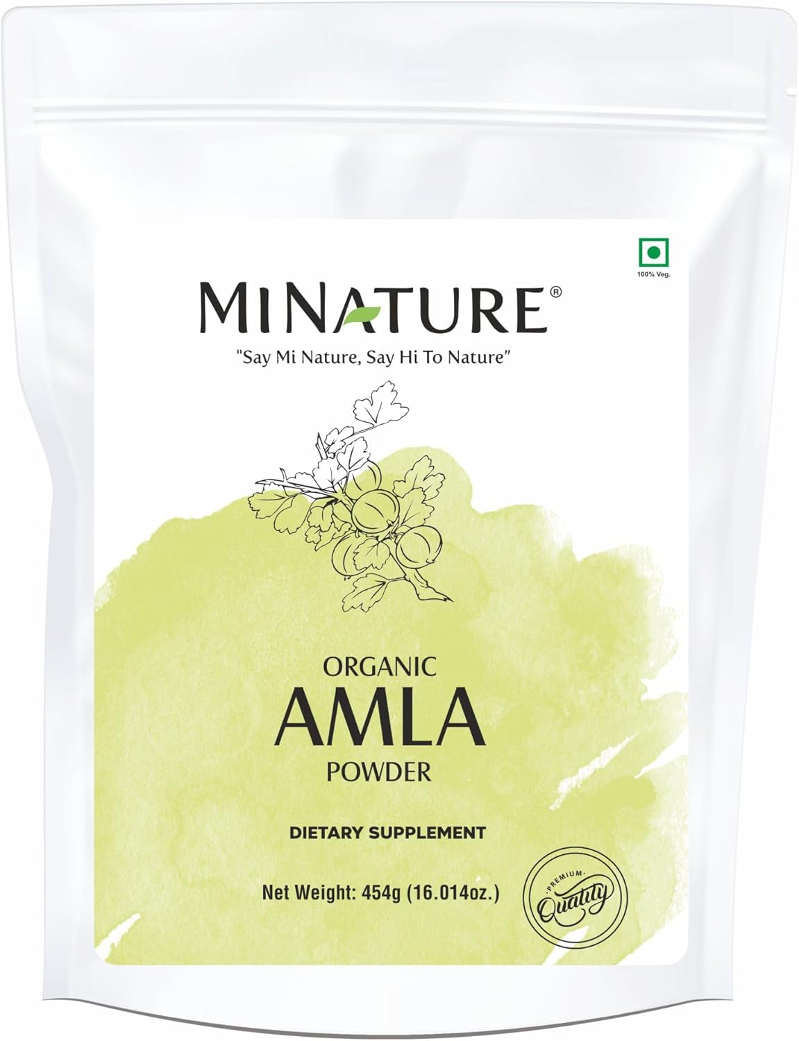 Amla Powder by Mi Nature| Amalaki or Indian Gooseberry |Vitamin C |Hair Care/Mask/Pack 454G (16 Oz) | Non-Gmo |Pure & Natural | Raw, Vegan, Gluten Free | Made in India Preservatives Free image number 5