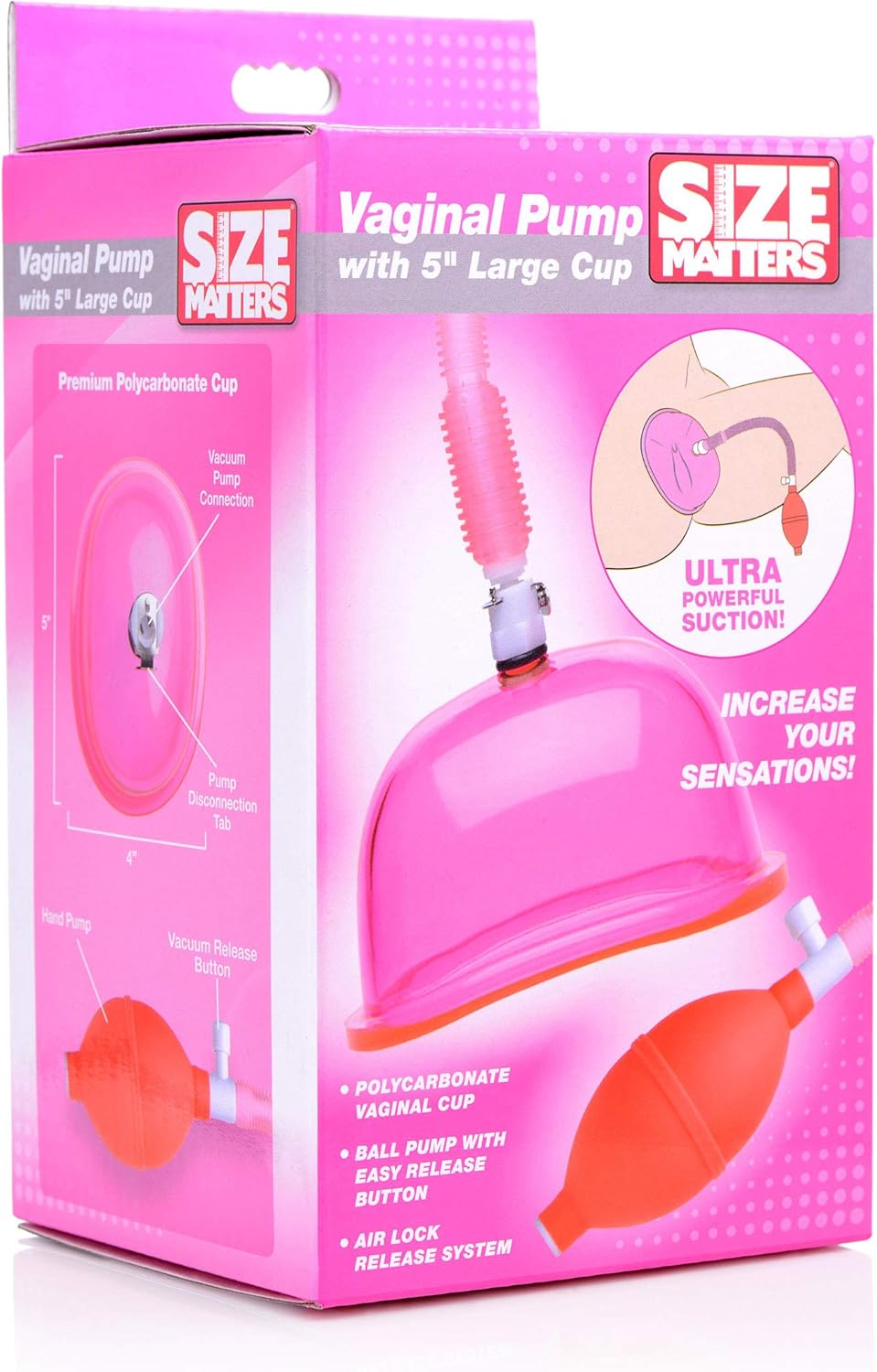 Size Matters Vaginal Pump with 5" Large Cup image number 2