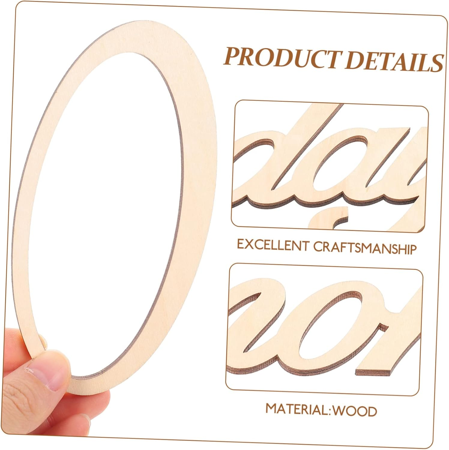 Cartoon Milestone Cards for Newborn Wooden Photo Props Growth Announcements image number 3