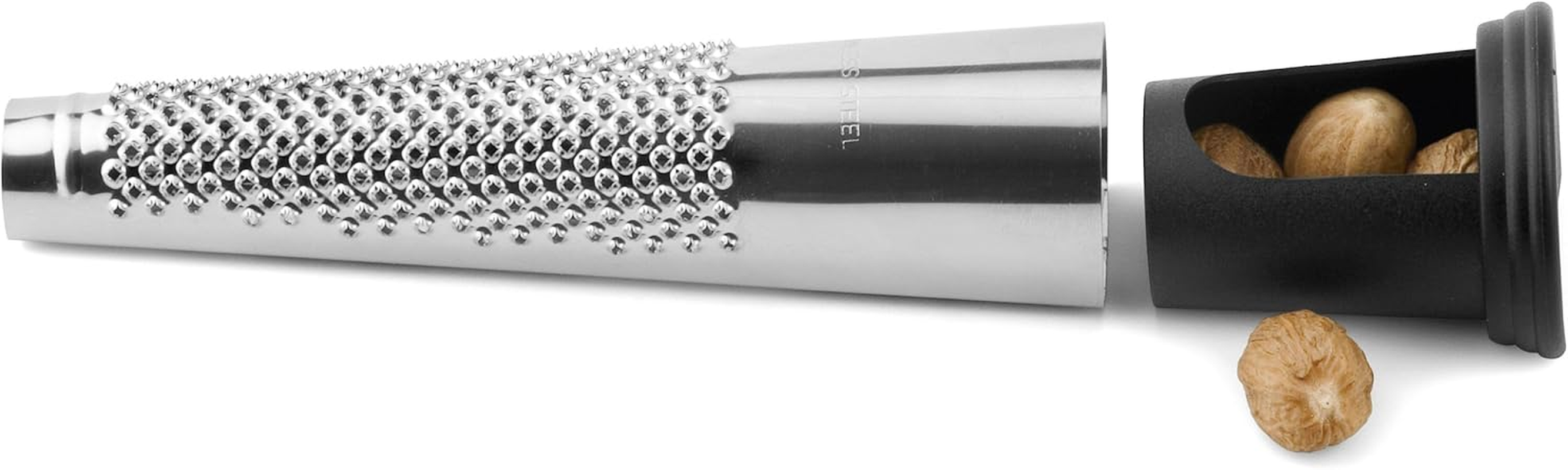 Weis 15702 Nutmeg Grater Stainless Steel with Storage Container