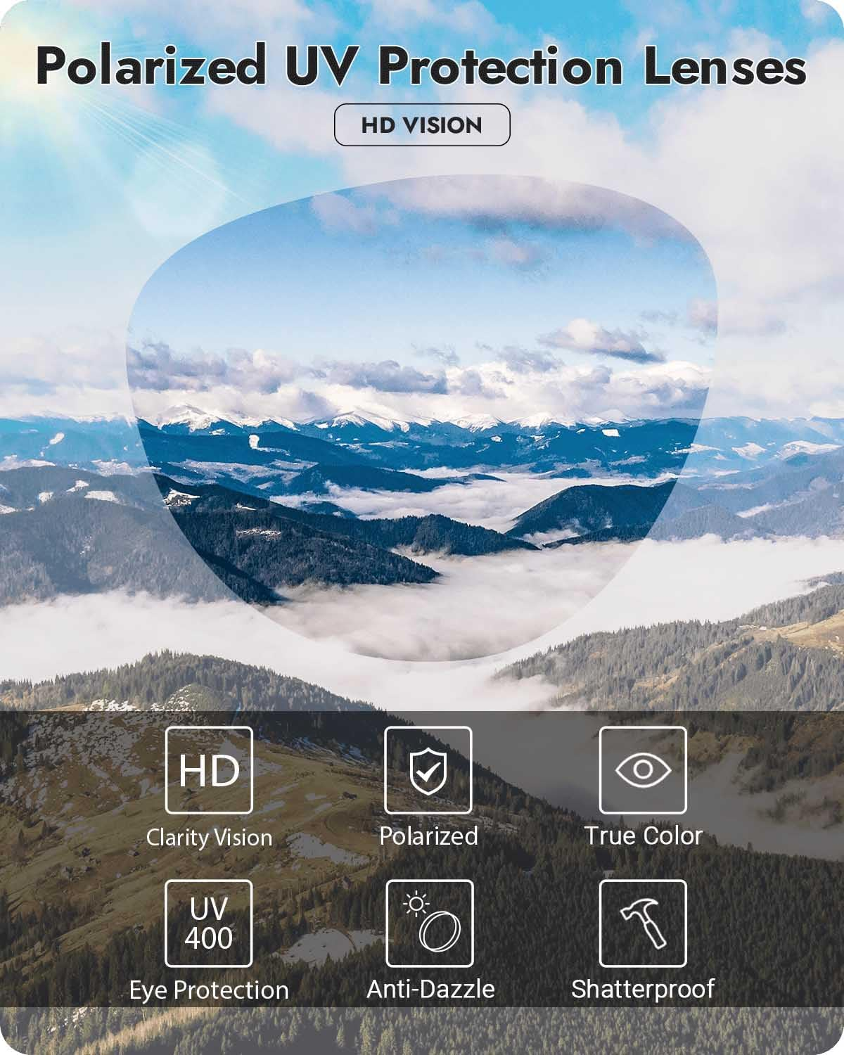 Meeloog Fit over Glasses Sunglasses for Women Oversized Polarized Sunglasses over Glasses Driving Sun Shades MST6494 image number 1