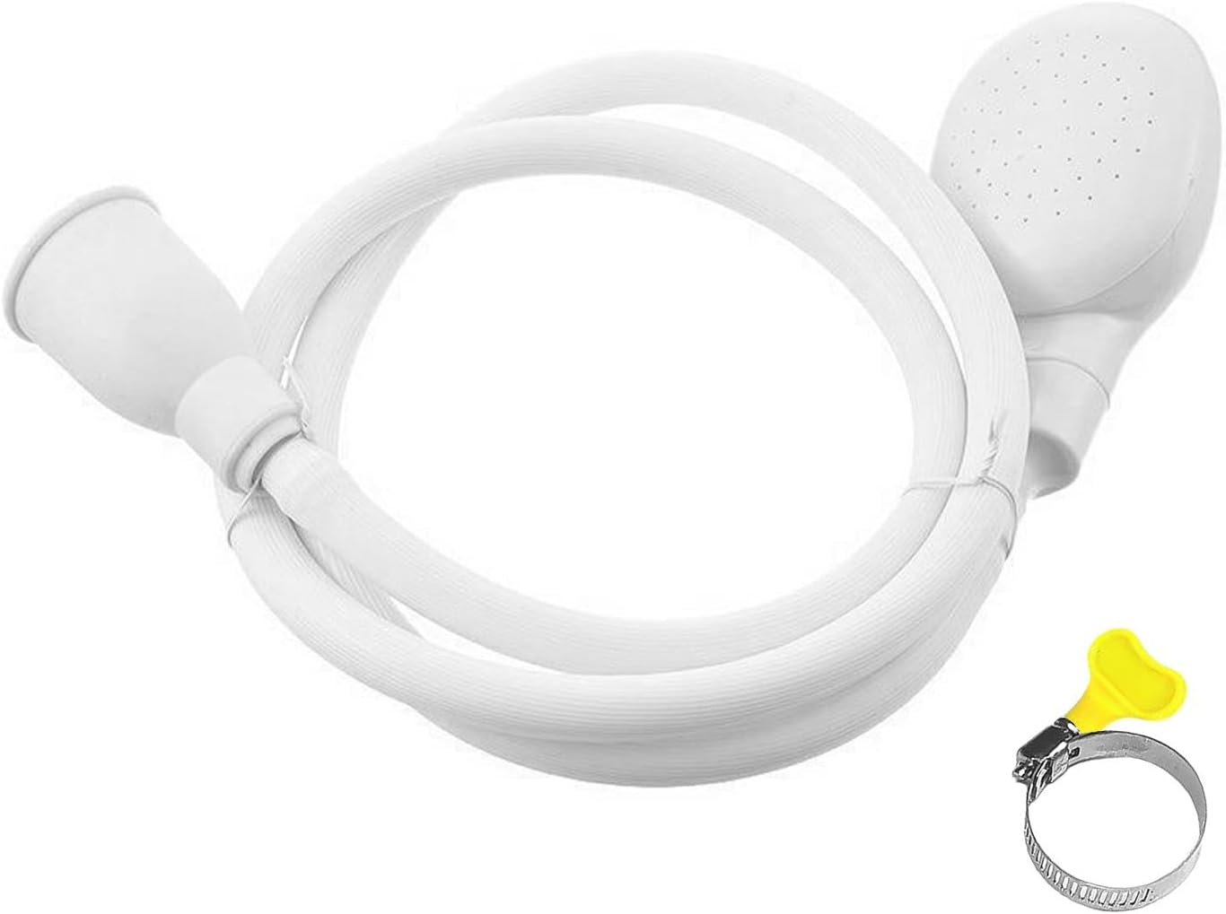 Belt Clip Badge Holder,Portable Rubber Hose Nozzle, Pet Shower Head Single Tap Shower Spray Hose, Shampoo Sprayer Quick Contact Nozzle Handheld Showerhead, Handheld Showerhead image number 3