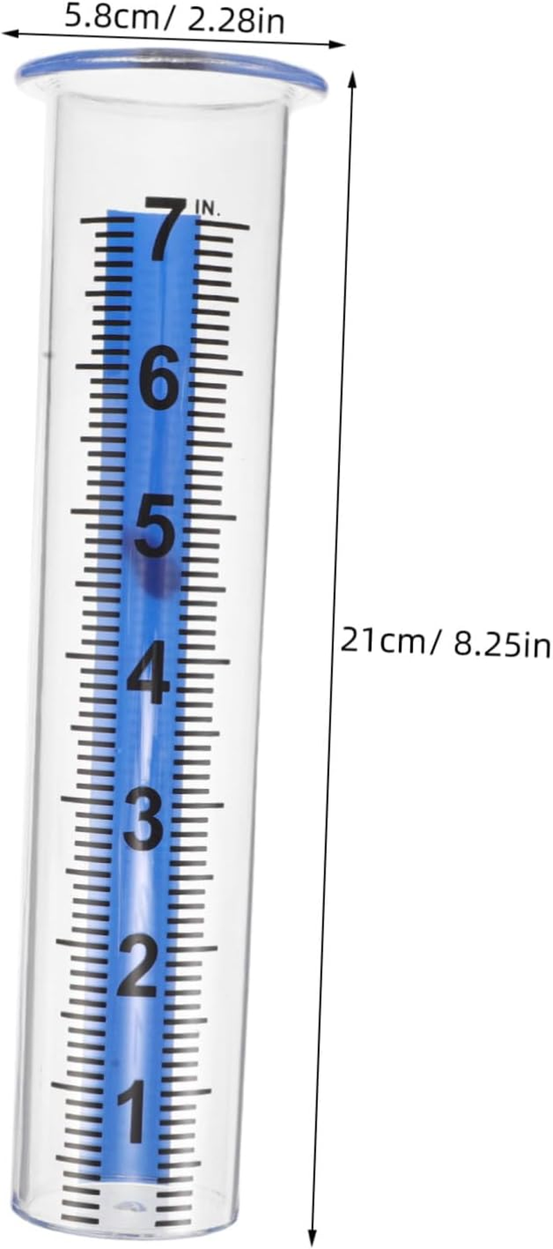 UPKOCH 4PCS Plastic Rain Gauge Replacement Tubes with Scale Crack-Resistant Outdoor Rain Measurement Tool for Garden Lawn Greenhouse School Weather Science and Irrigation Use image number 5