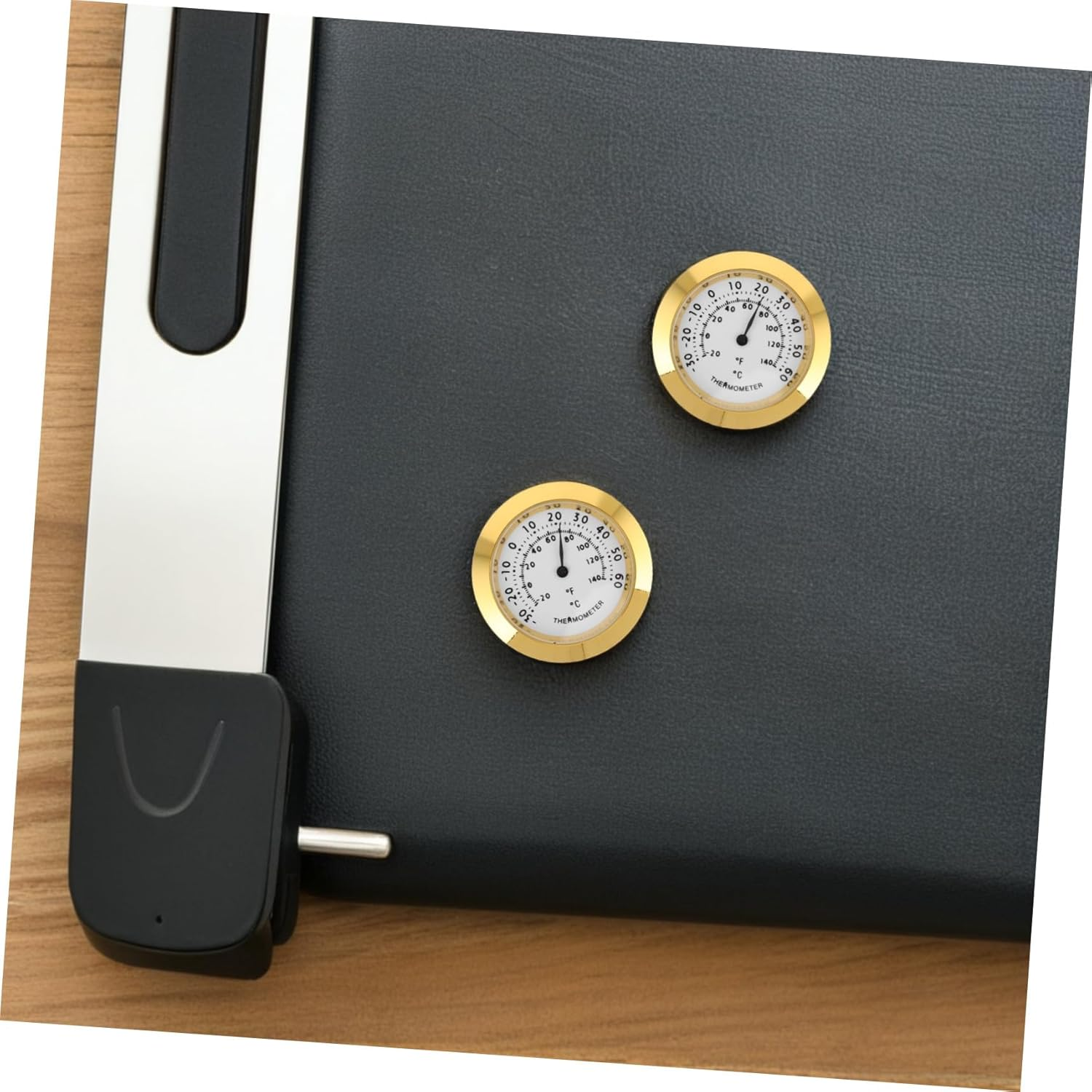 Totority 2Pcs Hygrometer Thermometer Compact Portable Humidity Gauge for Guitar Cases Pet Enclosures Closets Indoor Rooms with Easy Installation and Versatile Use image number 2