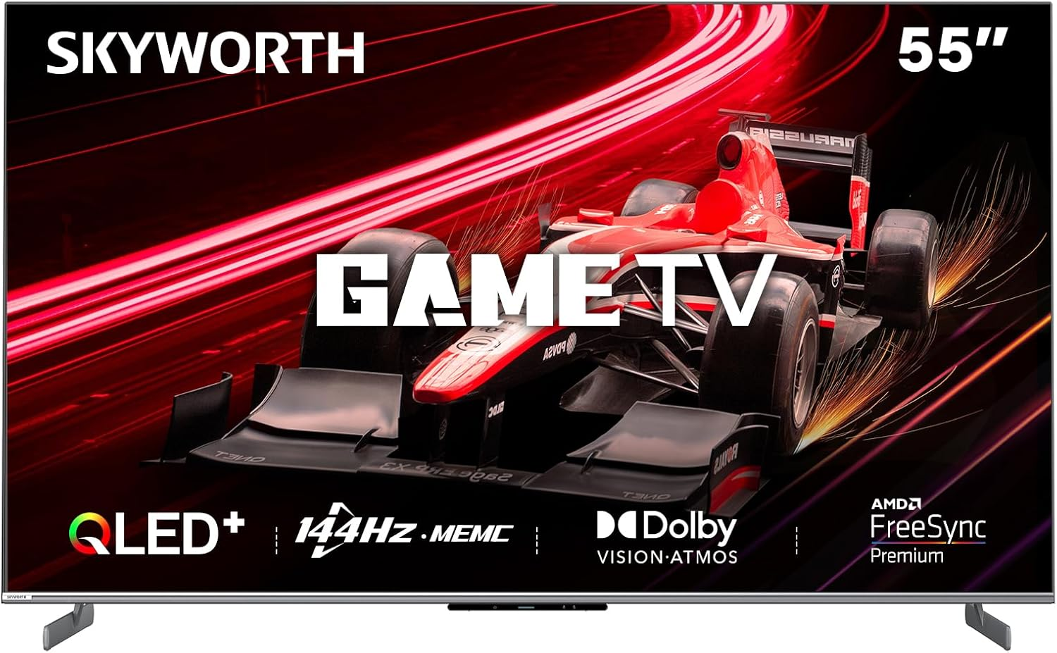 SKYWORTH 55" Q7700G QLED+ Magicsound Google TV, 144Hz UHD, 2.1.2 Sound, Built-In Subwoofer, Dolby Vision+Atmos, AI Picture Processor, Eyecare TV, Find-My Remote，Screen Casting image number 3