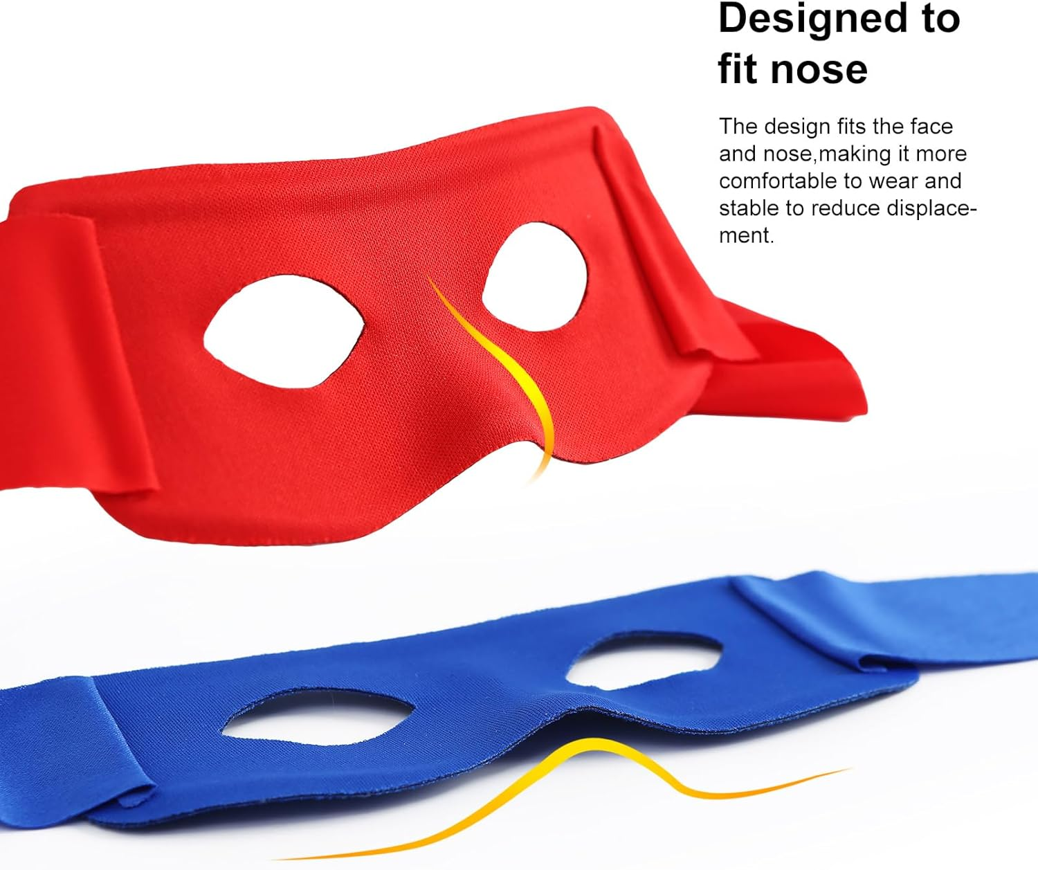 5PCS Halloween Eye Mask Bandit Hero Masquerade Black Mask Headband Costume Accessories Party Cosplay image number 2