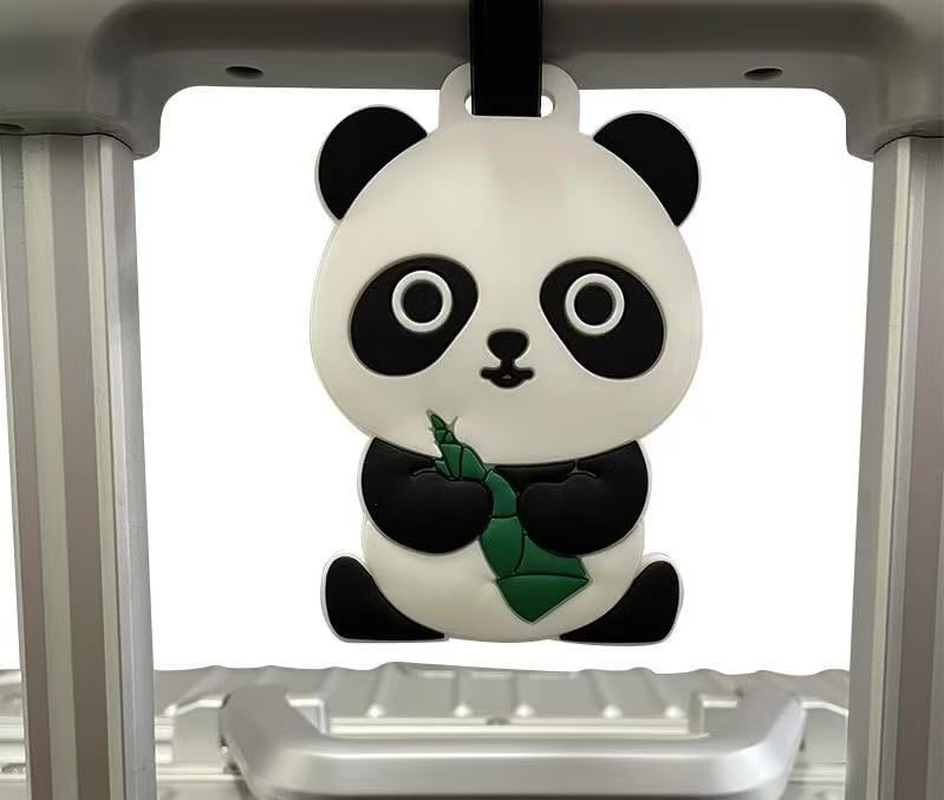 Lovely Panda Family Luggage Tag for Travel Backpack, Suitcase, School Bag, 2 Pieces image number 5